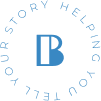 A blue circular logo with the letter B in the center, surrounded by the words "HISTORY HELPING CHILDREN."
