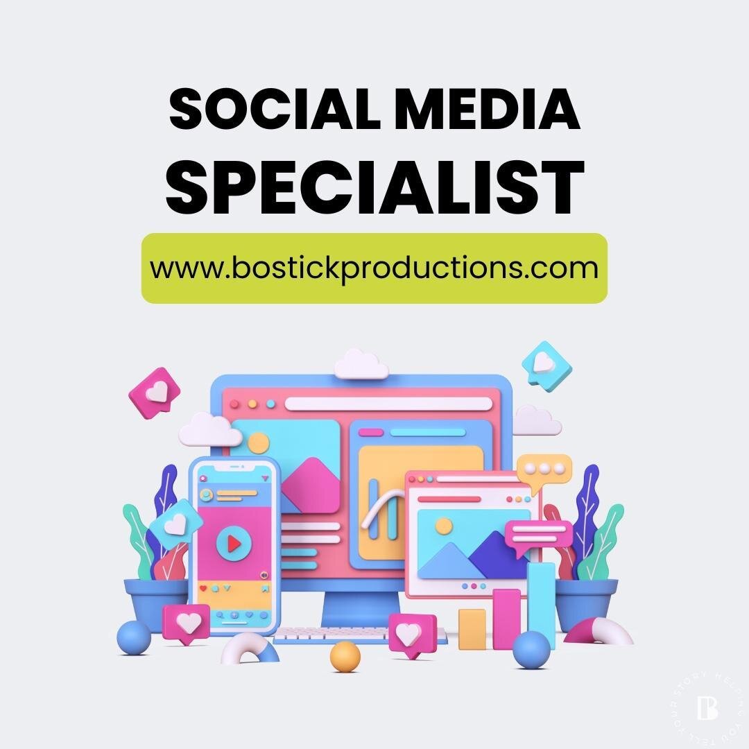 Boost your brand's social media presence and maintain a professional voice in the digital space by outsourcing your social media management to Bostick Marketing and Productions. 

#socialmediamarketing #outsourcing #bostickpro