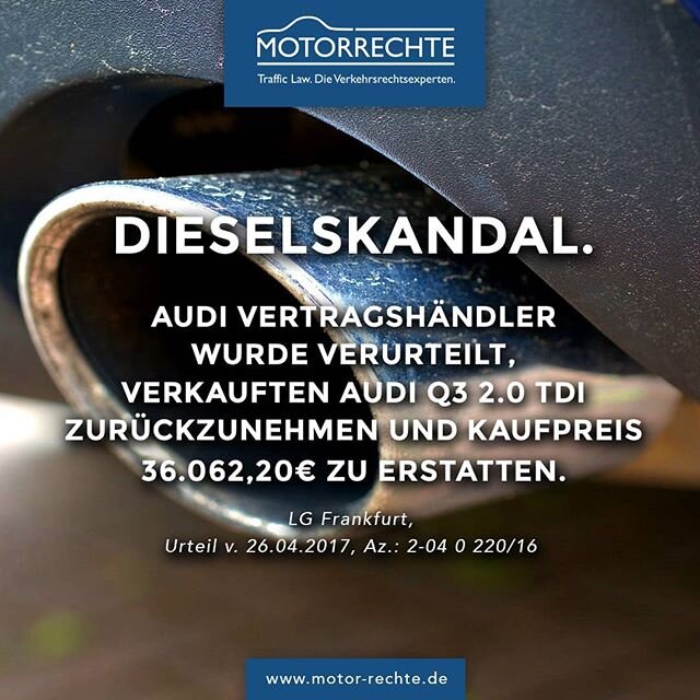 Folgen f&uuml;r mehr! @motorrechte
#frankfurt #wissen #fakten #motorrechte #diesel #autos