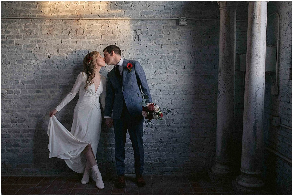 Flying Little Birds Intimate Winter Brooklyn Wedding at The castle By Larlow Events_0023.jpg