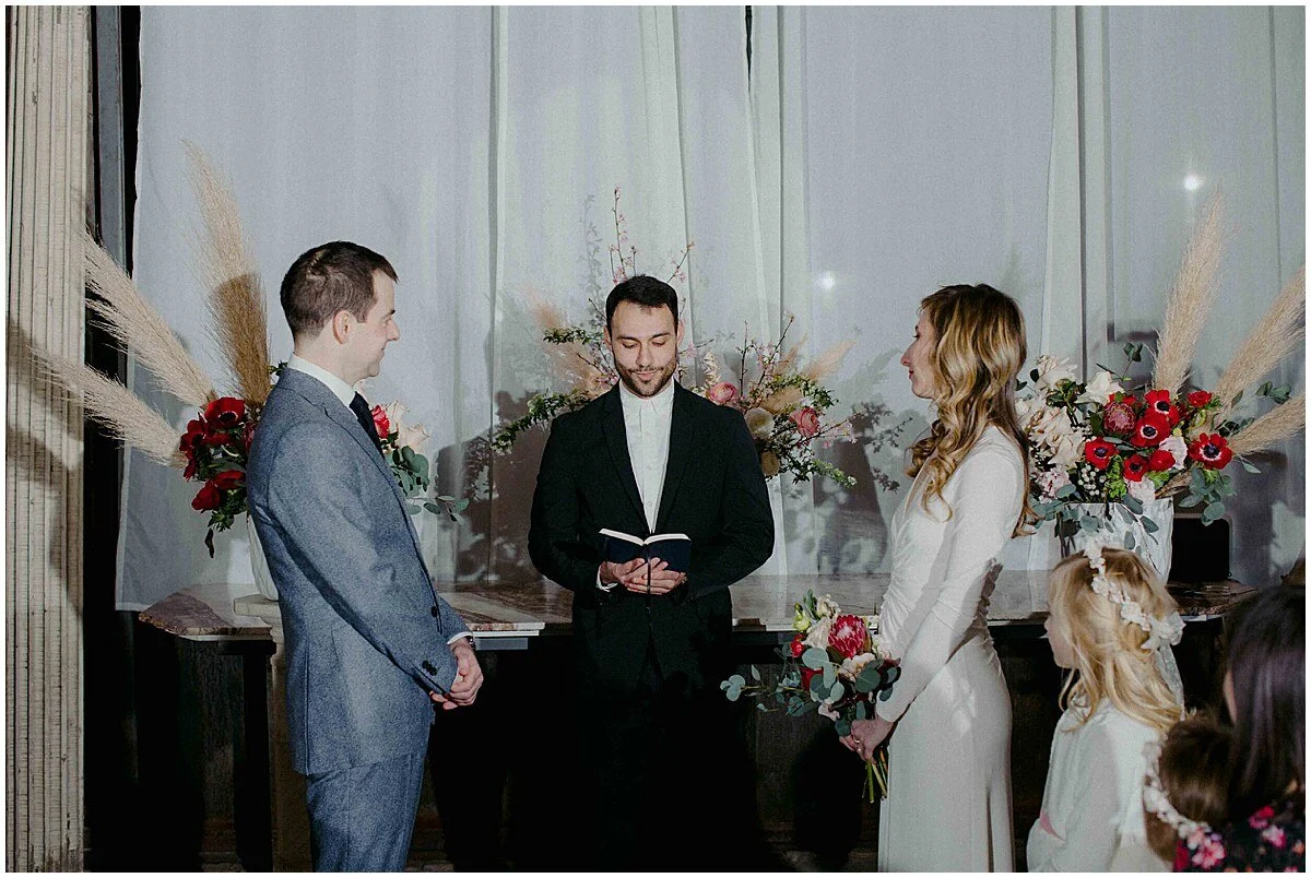 Flying Little Birds Intimate Winter Brooklyn Wedding at The castle By Larlow Events_0033.jpg