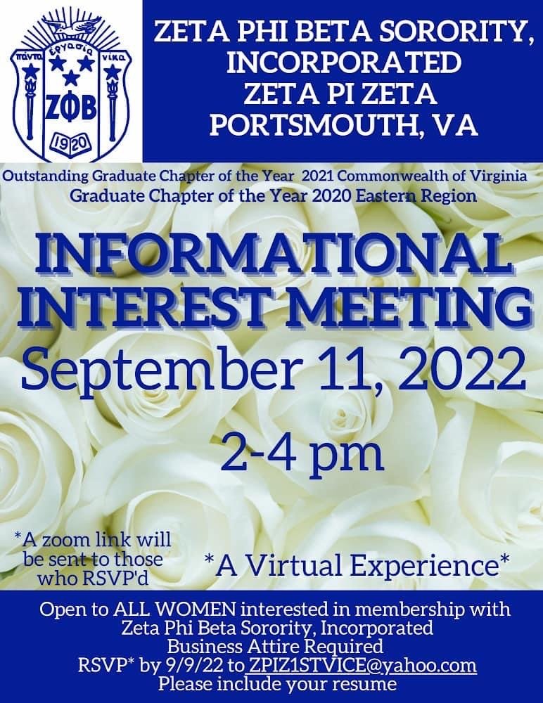 Informational Interest Meeting 