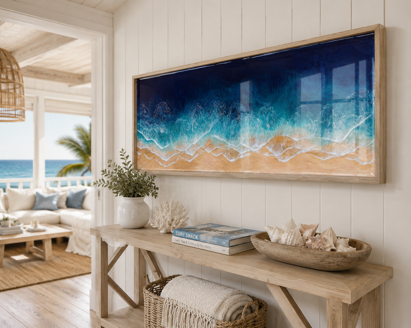 Framed Ocean wall art