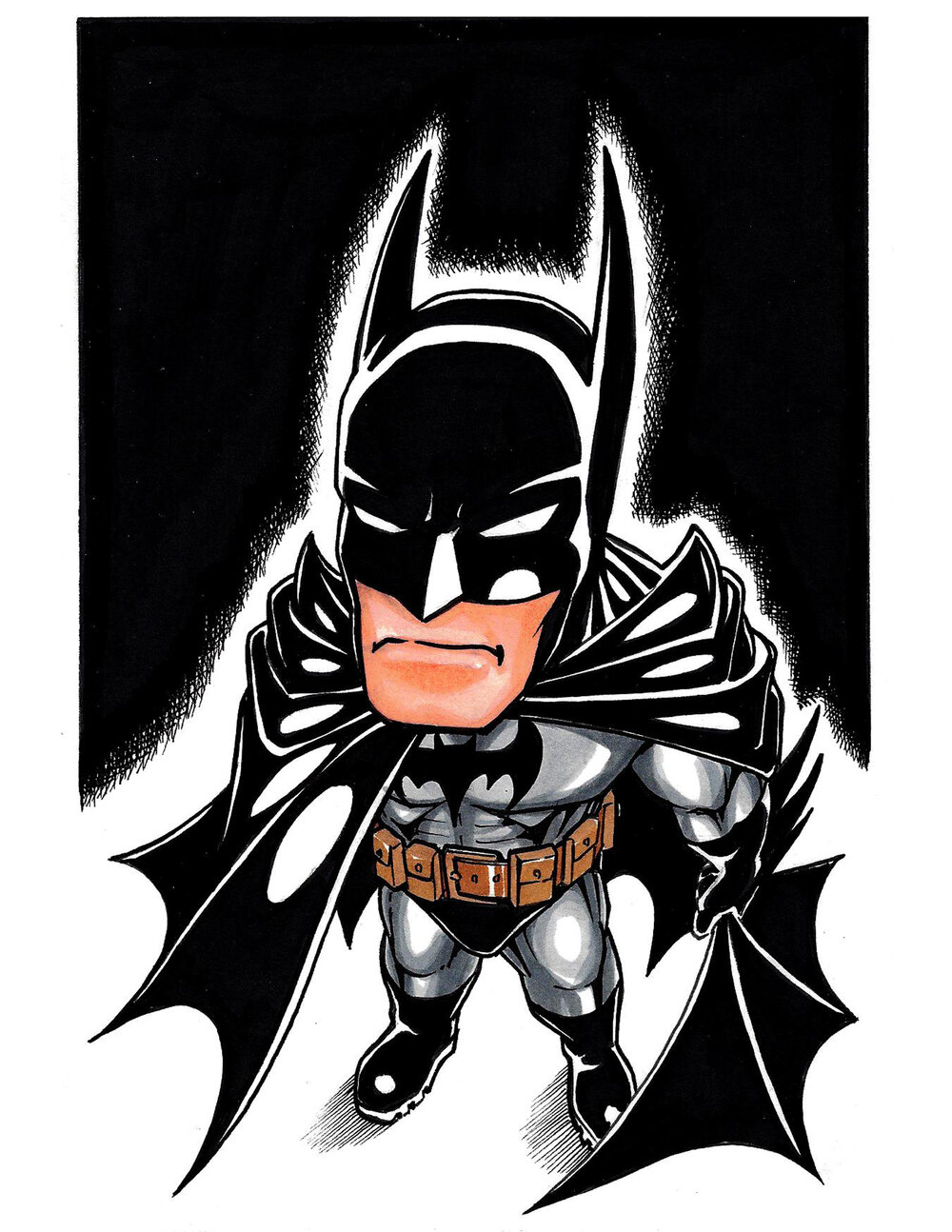 Batman Mini Print — ART OF DAVID WONG