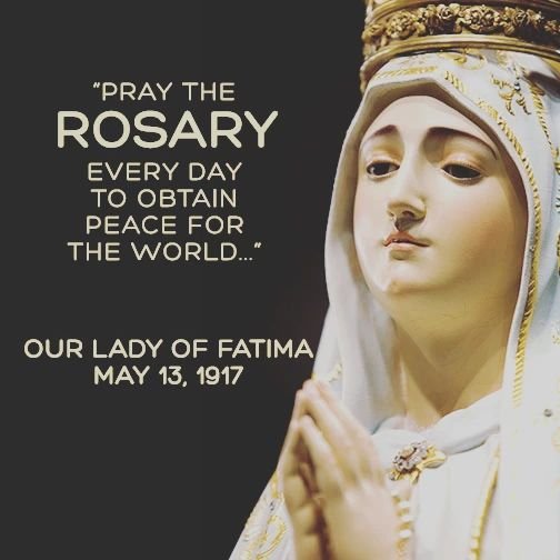 Our Dear Lady of Fatima,  please pray for us.

#fatima, #rosary, #greatestweapon, #world, #peace