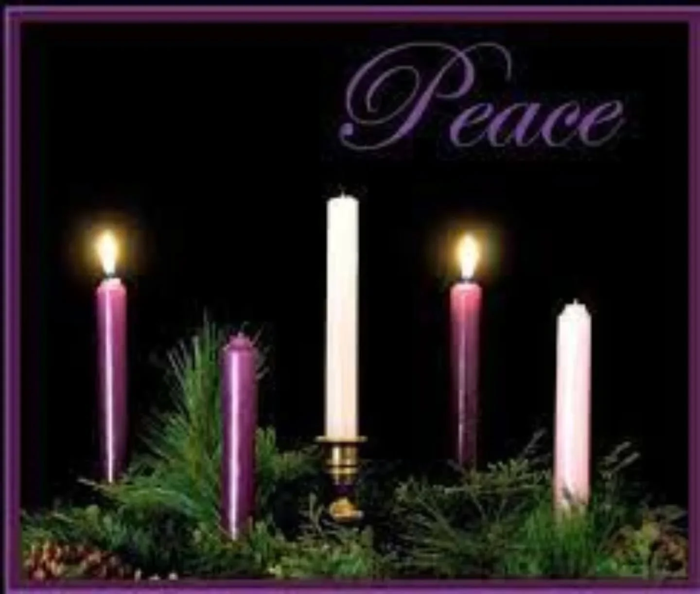 On this second Sunday in Advent, we light the candle dedicated to peace.

#peace, #Advent, #await