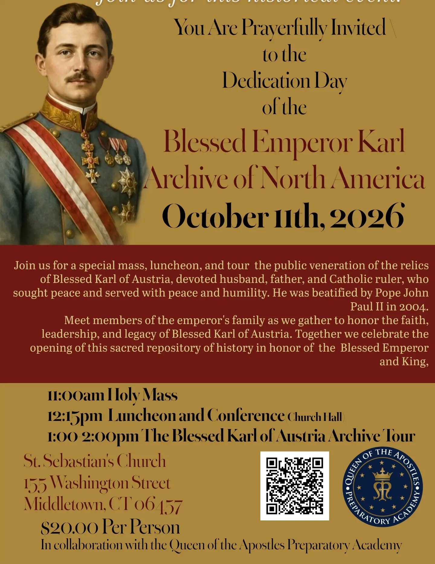 Join us for the historical event!
#blessedkarl, #austria, #royal, #family