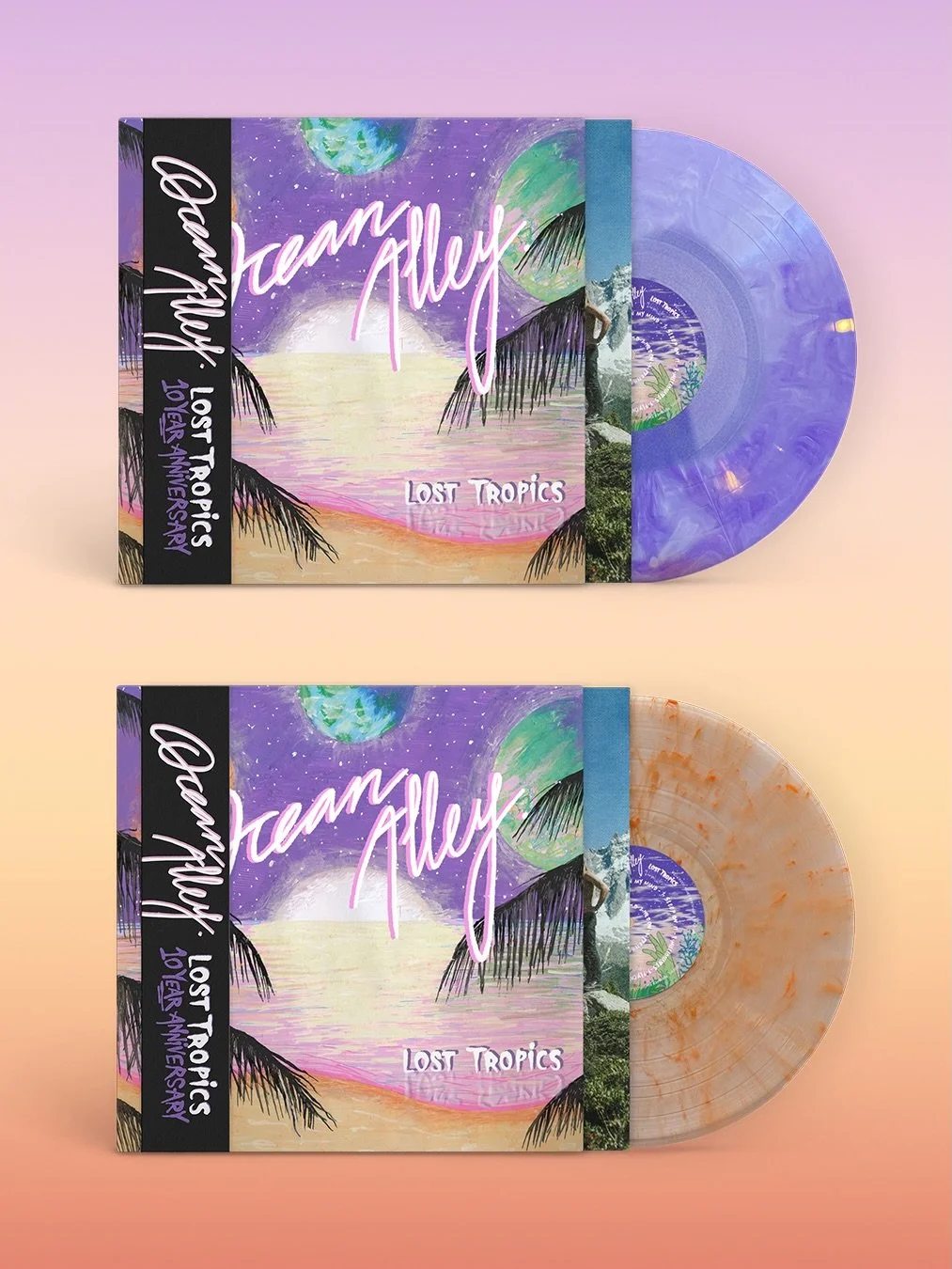 To celebrate 10 Years of our debut album &lsquo;Lost Tropics&rsquo; we have 2 brand new vinyl pressings for you!!! There will be an Orange &amp; Clear Smoke + Purple &amp; White Marble and will have a limited edition packaging &amp; lyric insert 🧡💜