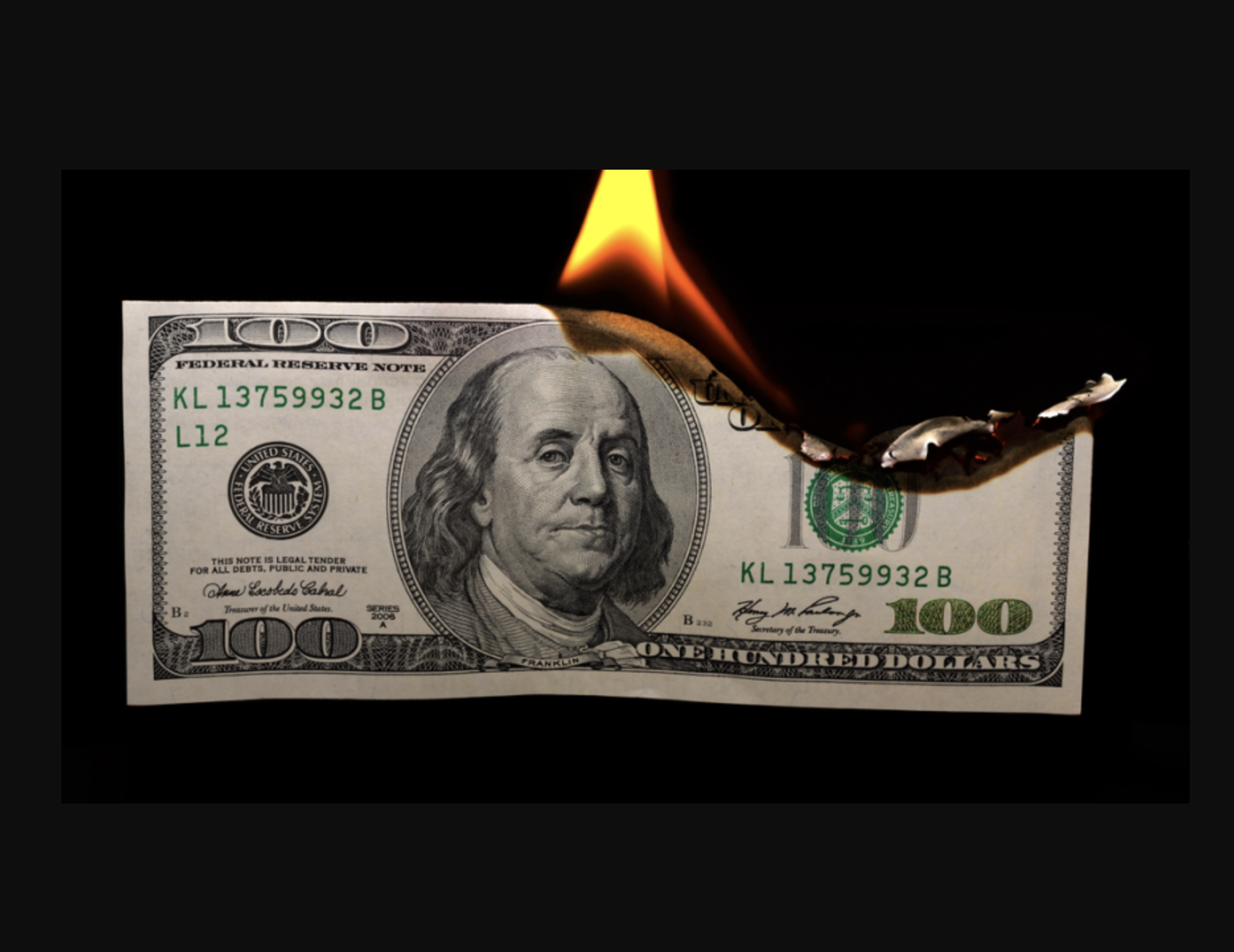 The Deadly Sin of BURNING Money