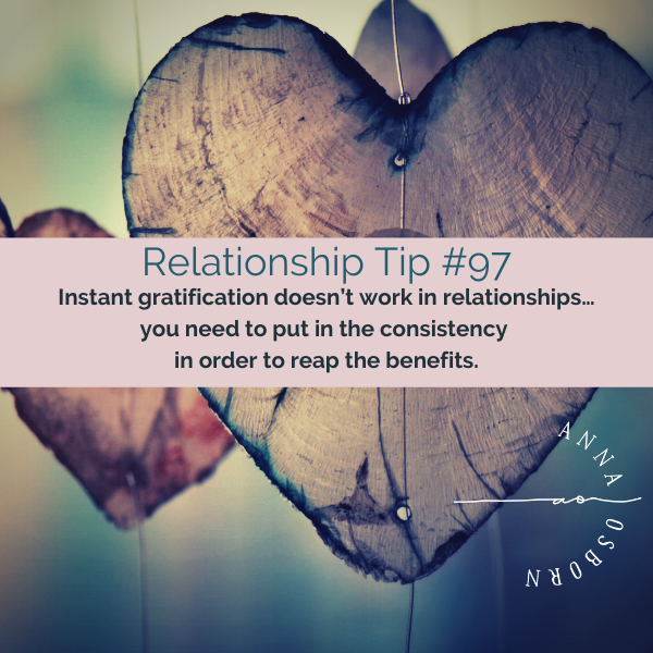 Benefits Within Your Relationship Come From Consistency