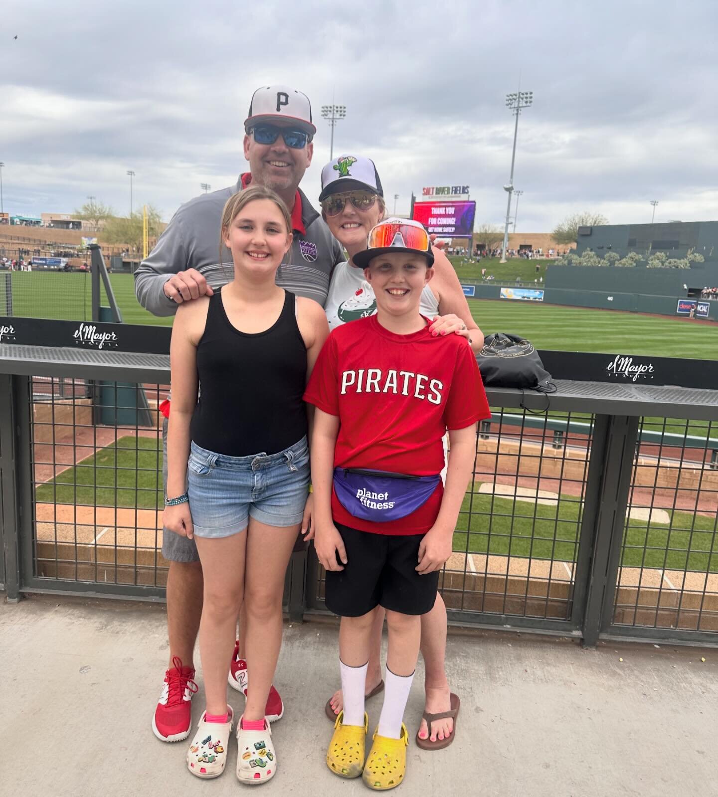 Such a fun trip with the fam.  A little baseball, some sunshine and a whole lot of fun!  Grateful for our Pirate family and all the memories made on and off the field together.⁣ ❤️🏴&zwj;☠️⚾️
⁣
#springtraining #springbaseball #springtraining2024 #spr