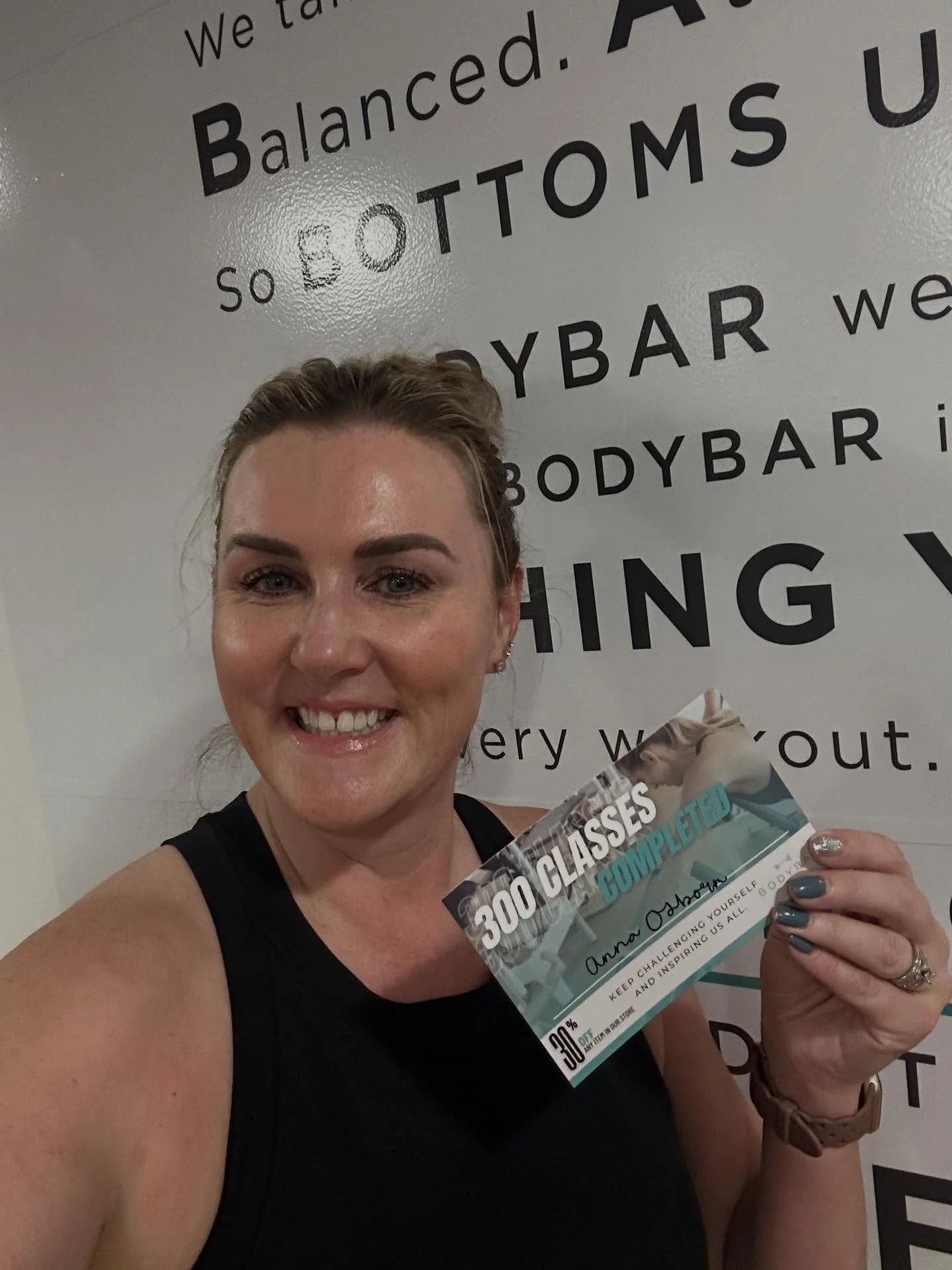 Pilates milestone! 300 and counting. 🩵✨