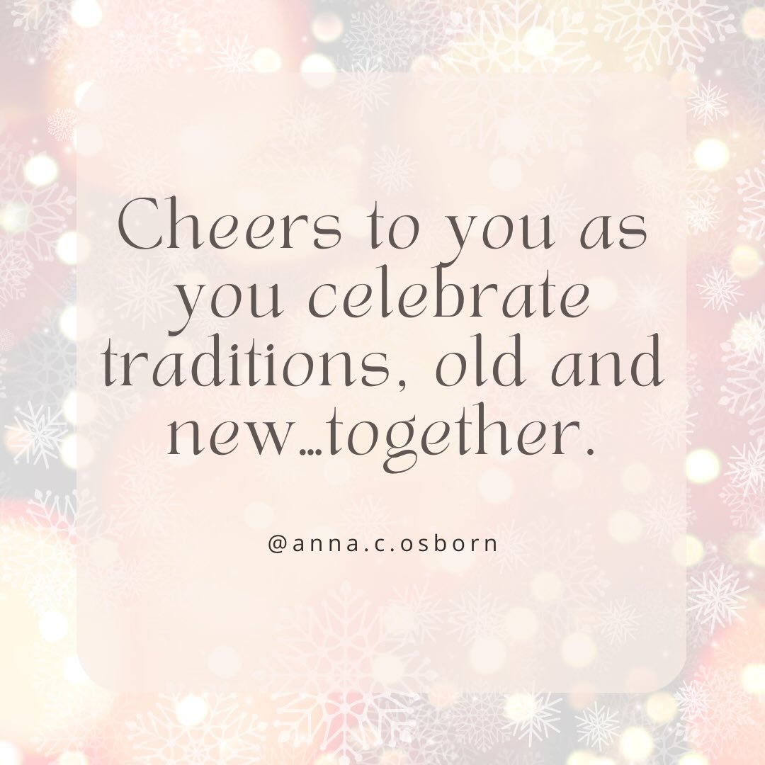 I love the traditions wrapped up in this time of year and tend to lean heavily on wanting to keep those traditions alive.  Watching our same set of holiday movies, baking cookies for the neighbors, driving around with hot cocoa and looking at the twi