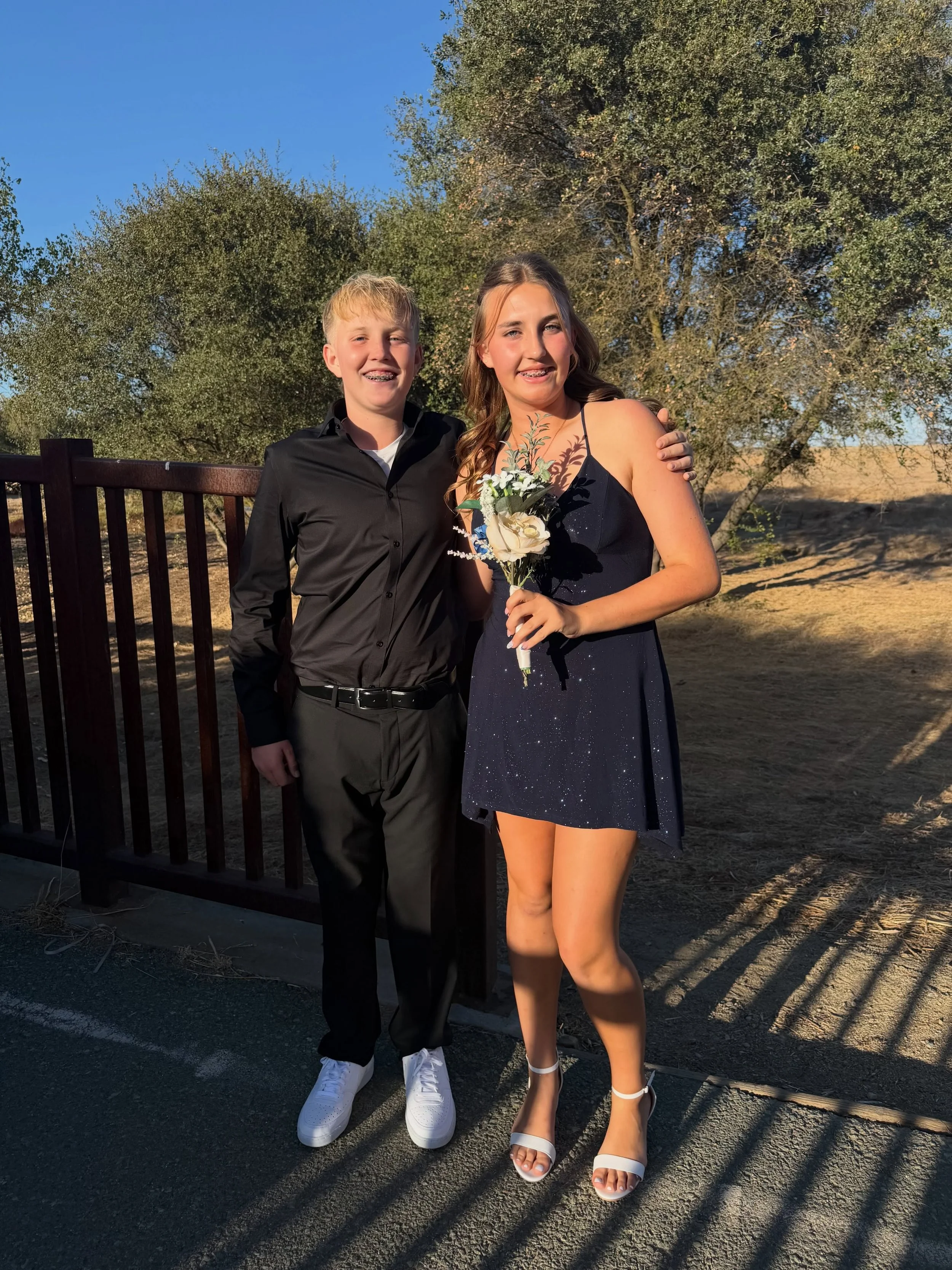 First Hoco Dance in the books. 💙💛🤍