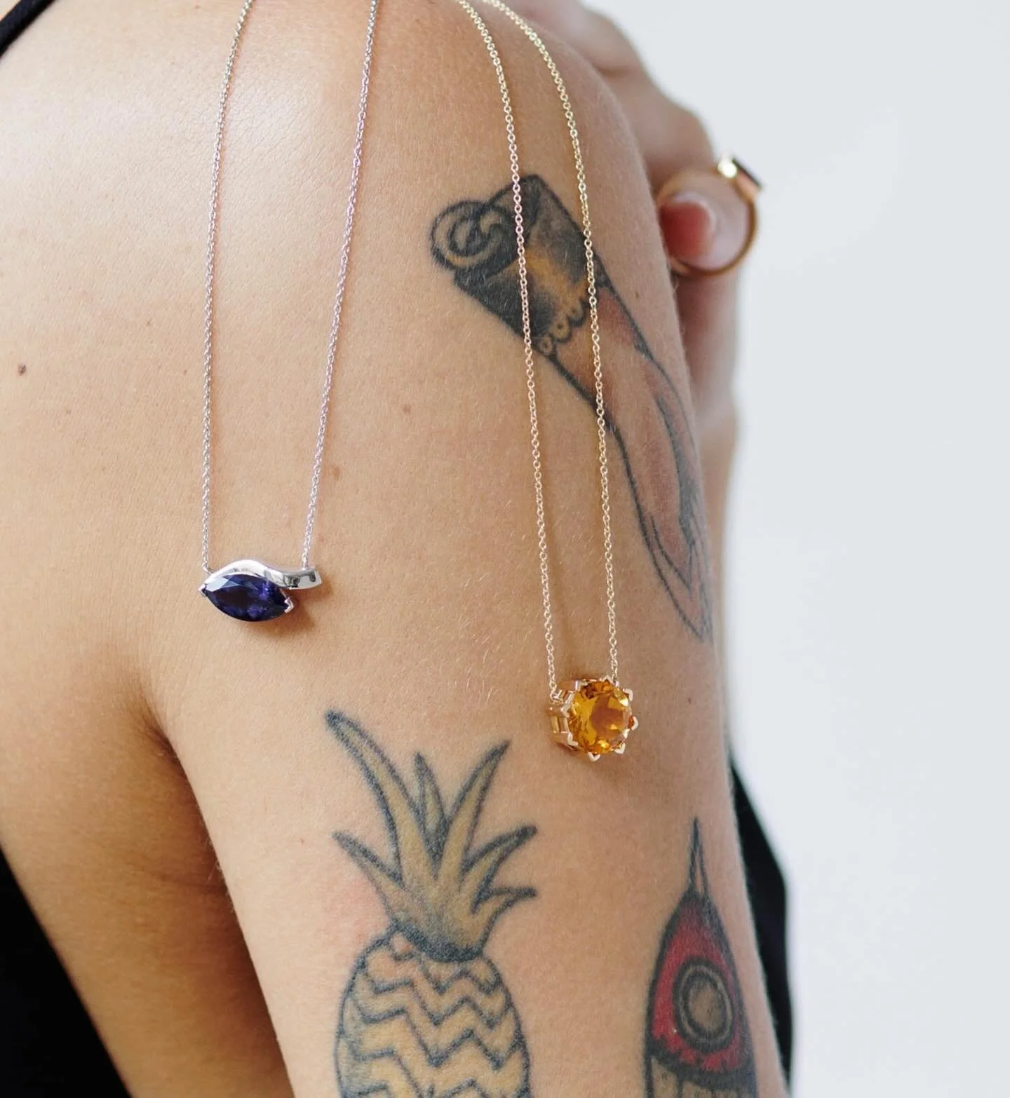 Ink &amp; Gold: Layers of Life. 
Both are forever!

#ilanzonijewry #jewelrydesign #jewelry #finejewelry #tattoo #personalstyle #tellastory #foreverpieces #ink #permanentart #style #makeityours #everydaywear #everydaystyle #beyou #beyourself #gold #di