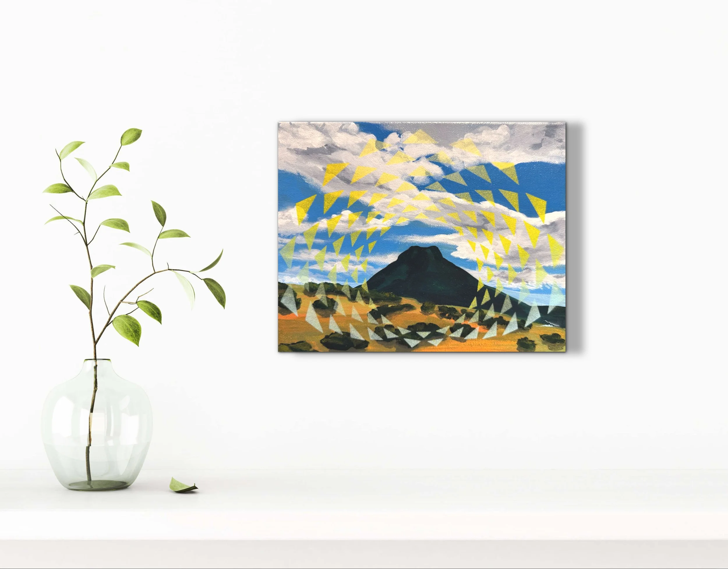 Naweniki-wei Kiya (Gathering pinecones), Karma Henry, Gallery Hozho, room view.jpg