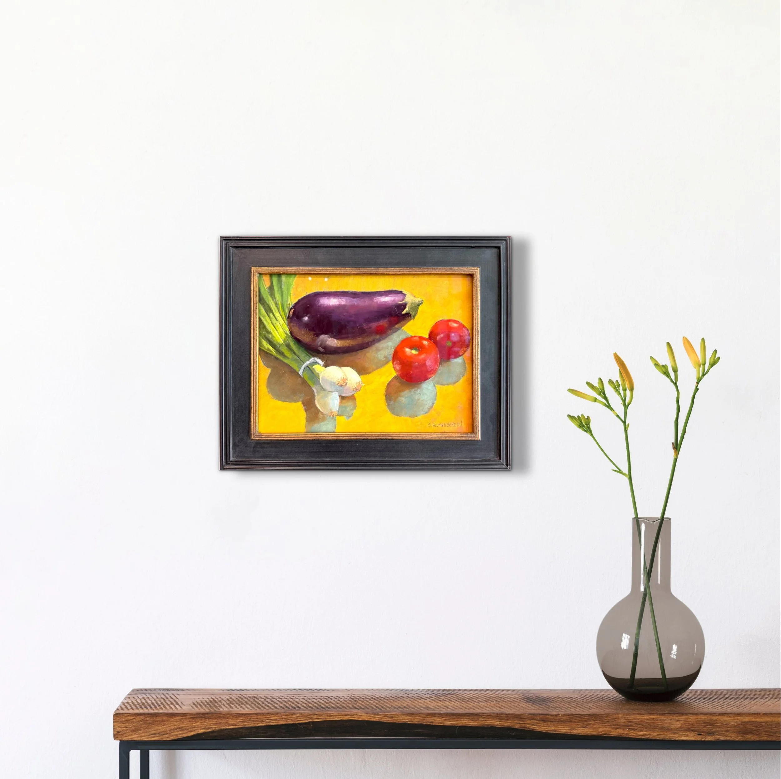 Eggplant Reflections, Sarah Blumenschein (dpi 72) Gallery Hozho, Room View.jpg