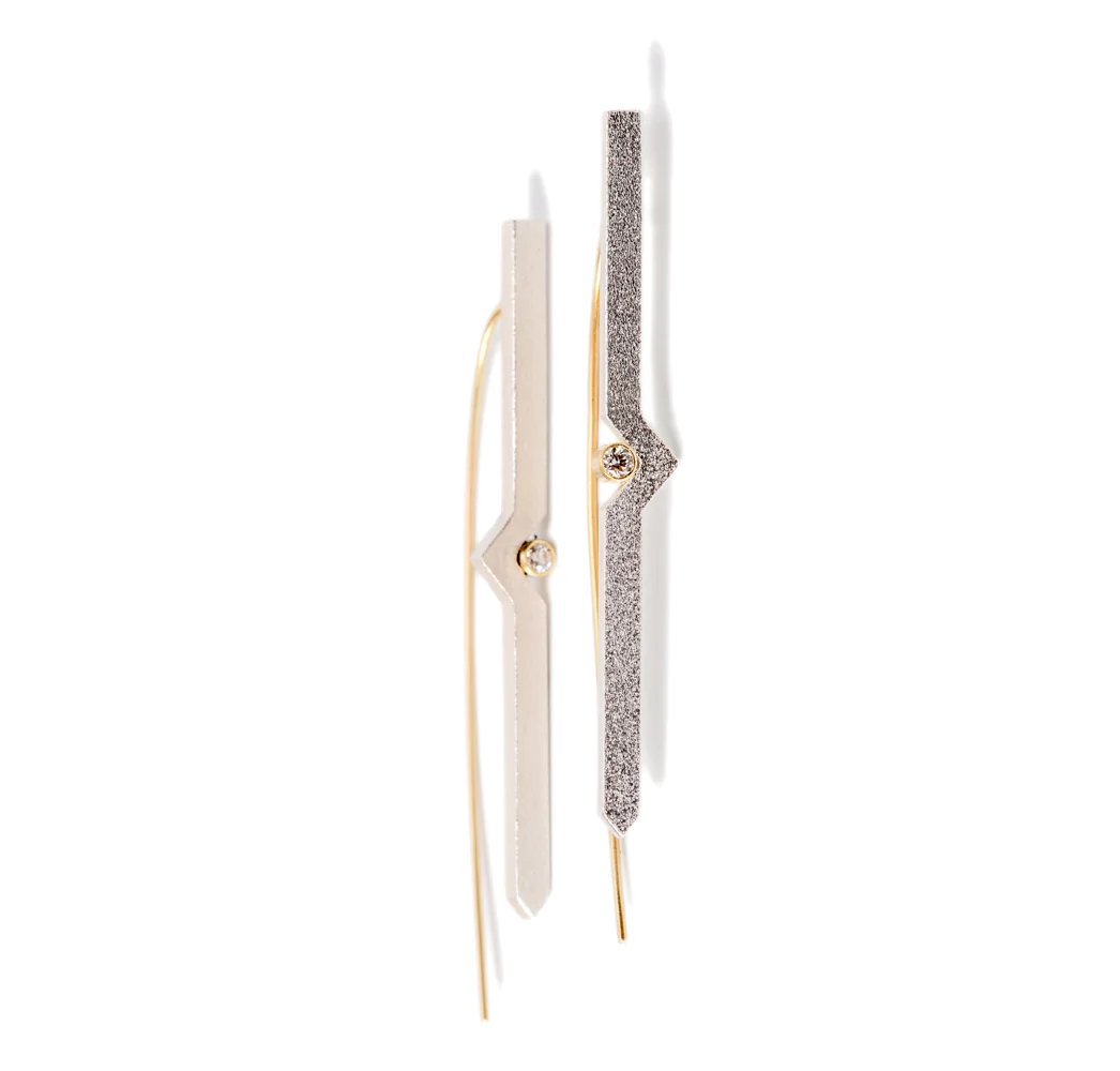 Strata Straight earrings with diamonds, Maria Samora, Gallery Hozho.jpeg