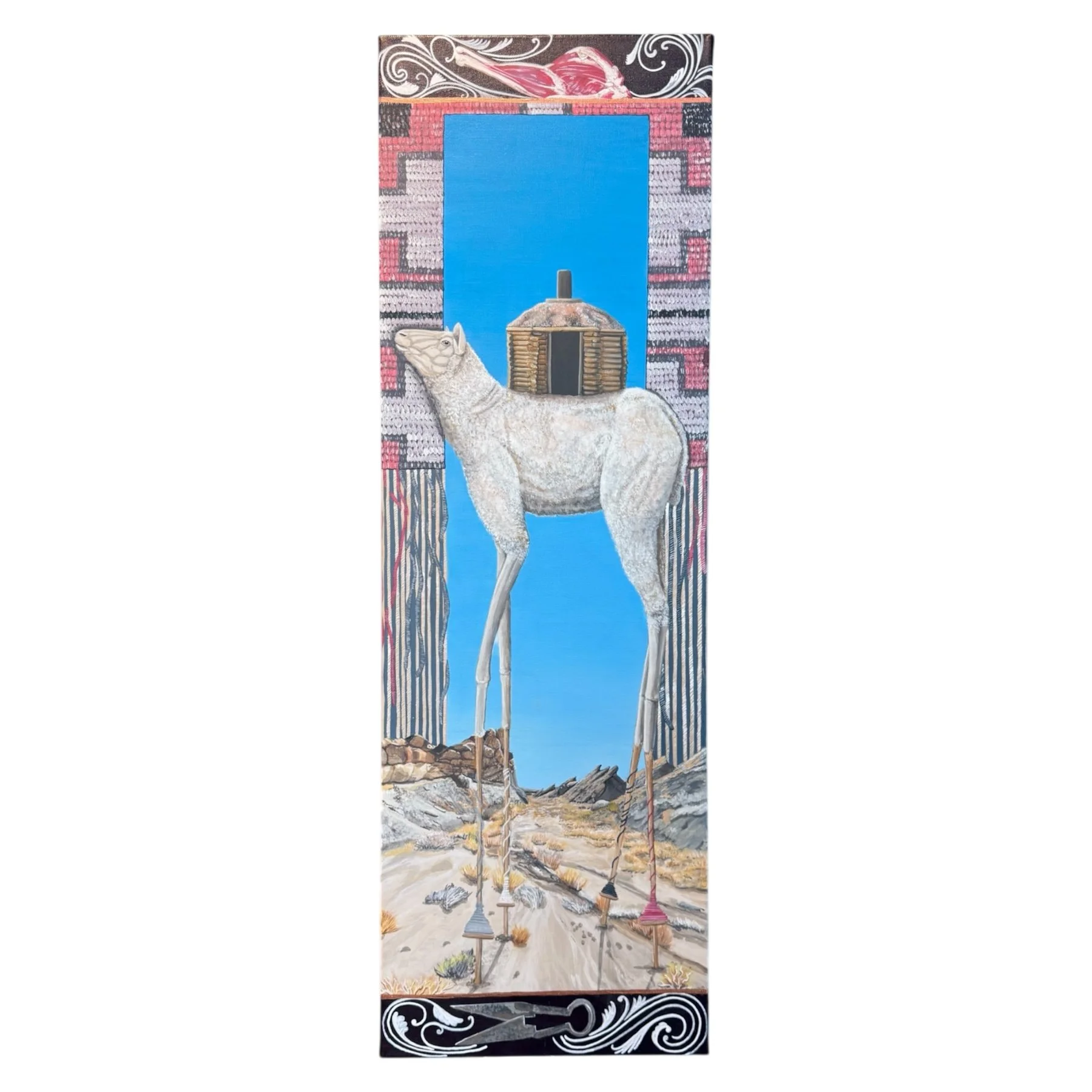 Matthew Bahi, Wool Sheep, 2025, acrylic on canvas