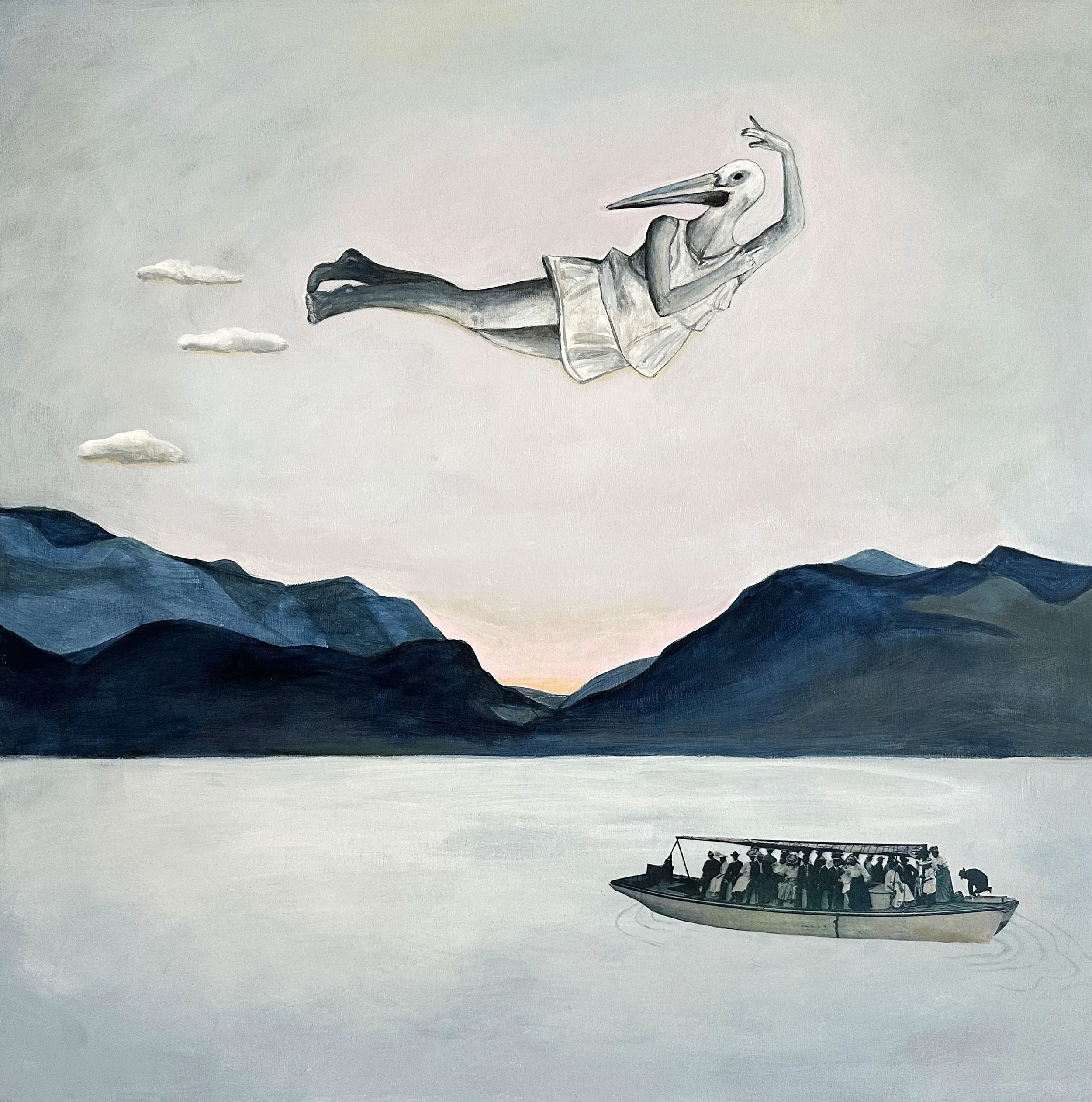 5_Suzanne Sbarge_Flying Pelican_2025mixed media on panel_30x30.jpg (Copy)