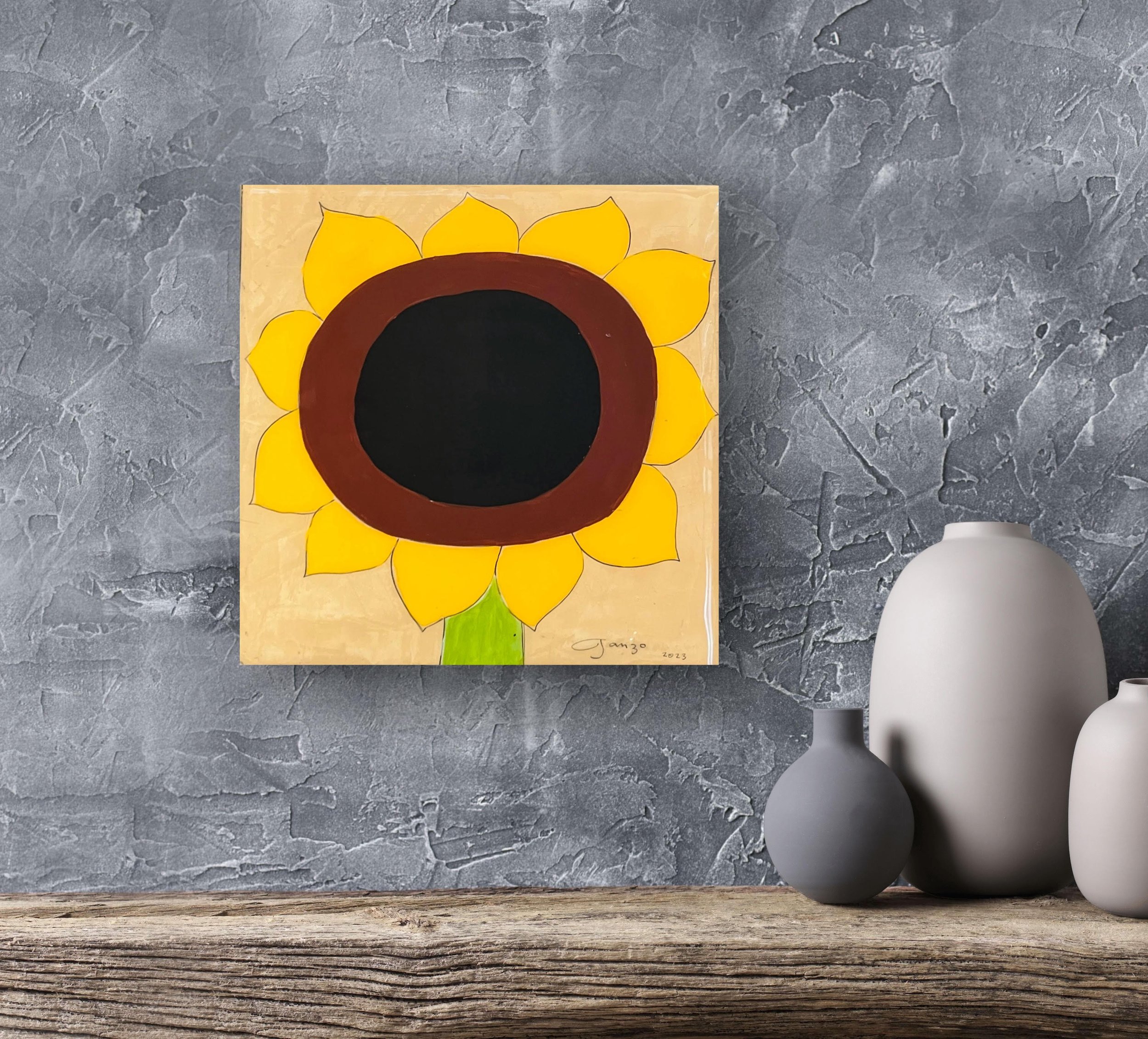 Small Sunflower, Omar Ganzo, Gallery Hozho, room view.jpeg