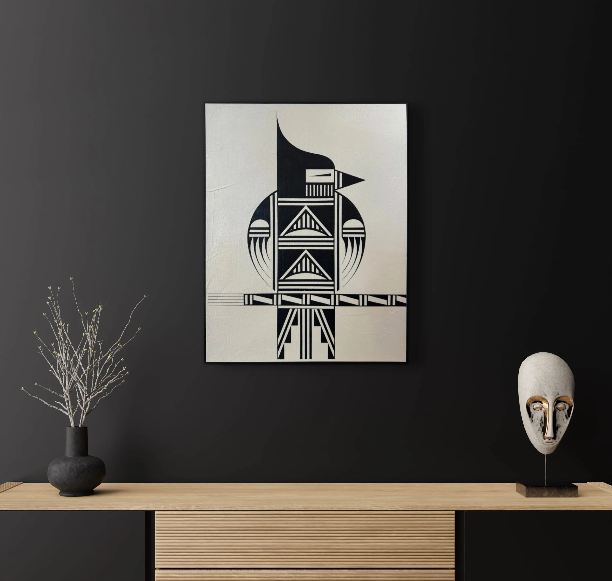 Cardinal, David A. Naranjo, Gallery Hozho. Room View. jpg.jpg