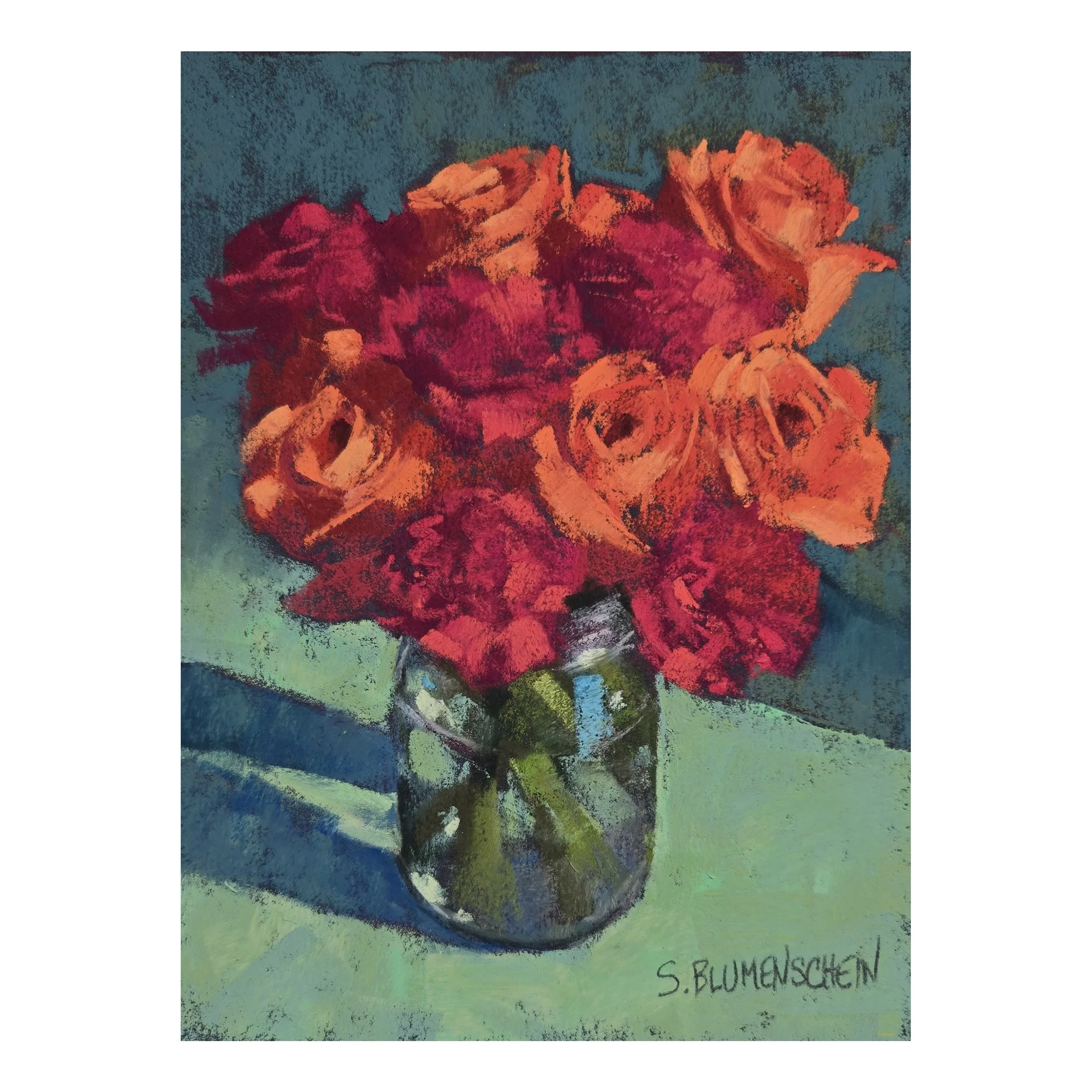 Sarah Blumenshein, Fuchsia and Orange Bouquet