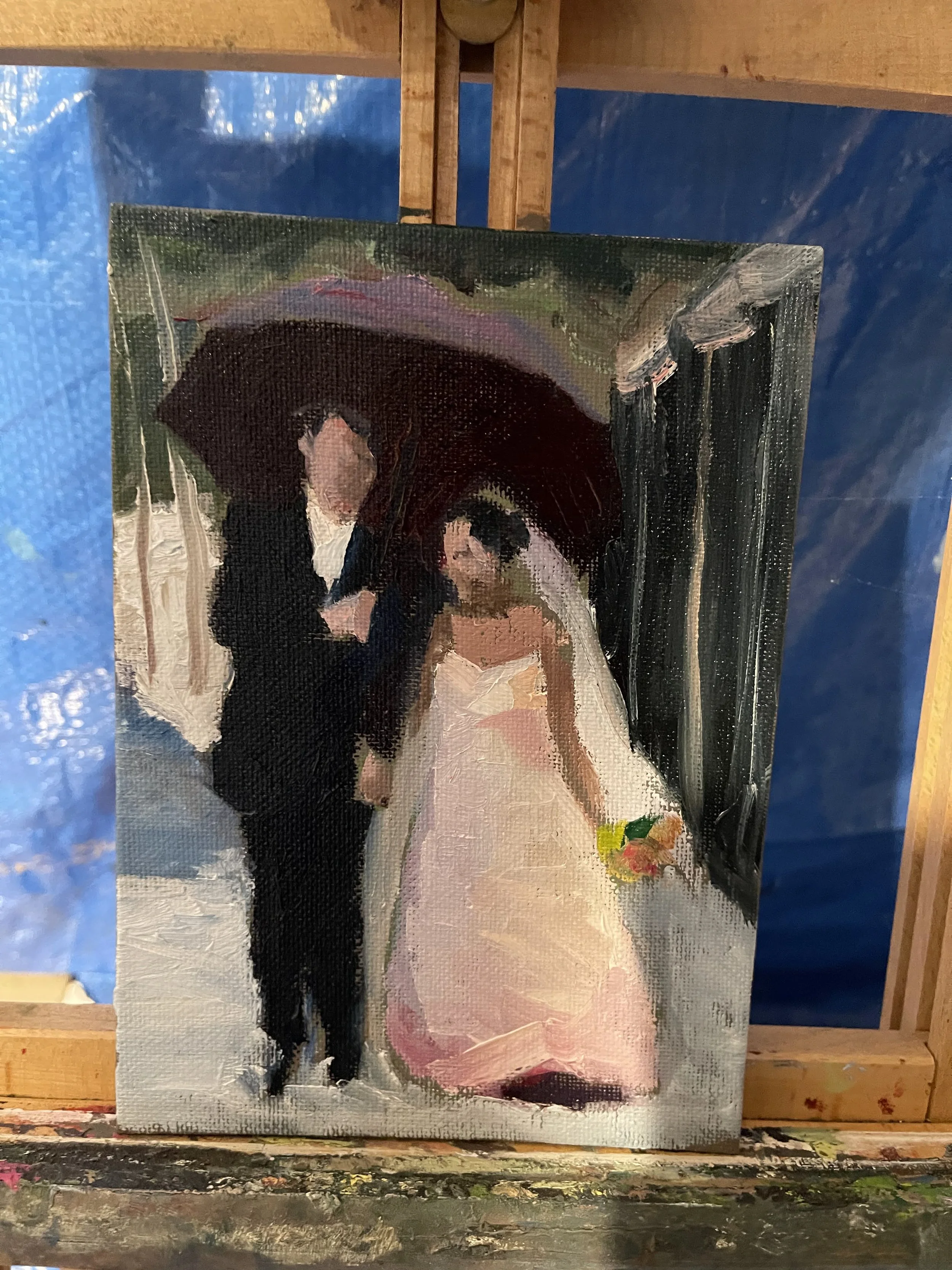 Luisa and me (Oil on Canvas)