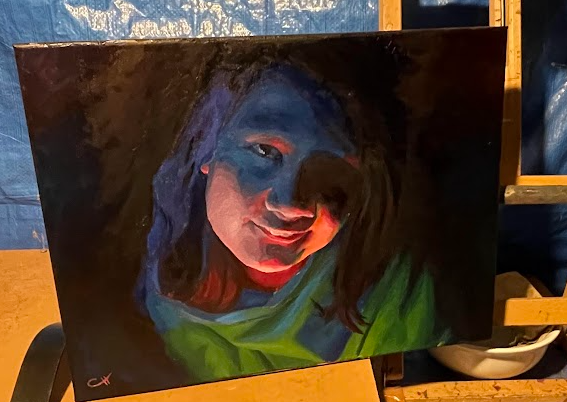 Portrait of Cameron (Oil on canvas)