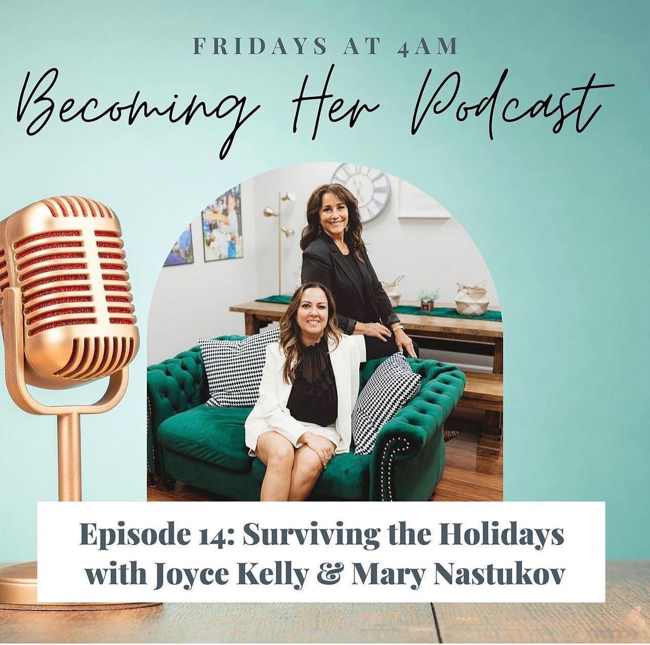 The holidays are here! 
How is that going for you? 
Check out our latest podcast where we share some tips on how to navigate the holidays! Link in bio!