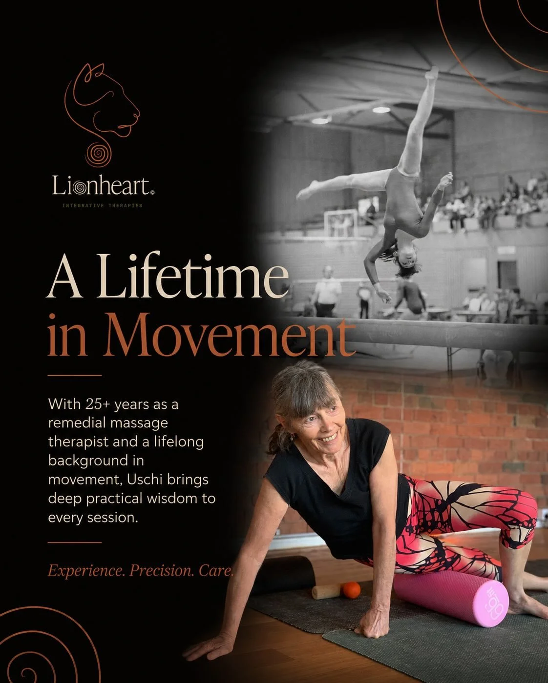 Uschi is available for remedial massage appointments on Wednesday&rsquo;s and Friday&rsquo;s. 

She also offers Dorn Spinal Alignment Therapy as a part m of her 1:1 service. 

Uschi&rsquo;s classes involve myofascial stretching and rolling which comp