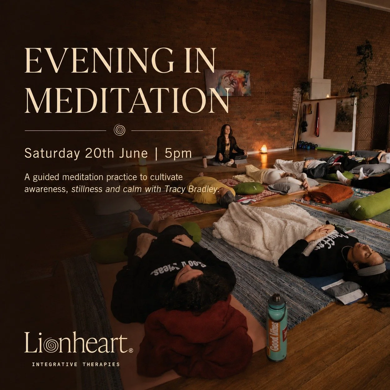 An Evening In Meditation | 5pm Saturday June 20th 🧘

In this guided meditation practice, Tracy guides you towards developing full awareness of the present moment.

Noticing whatever arises without judgment or reaction. 

This gentle, healing practic