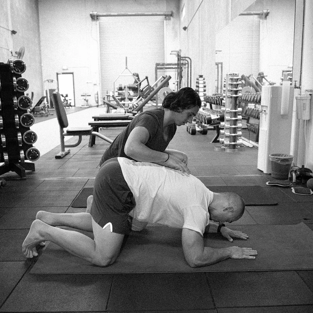 Personal training session at Lionheart developing physical alignment, strength, movement control measureable progress and long-term capacity.