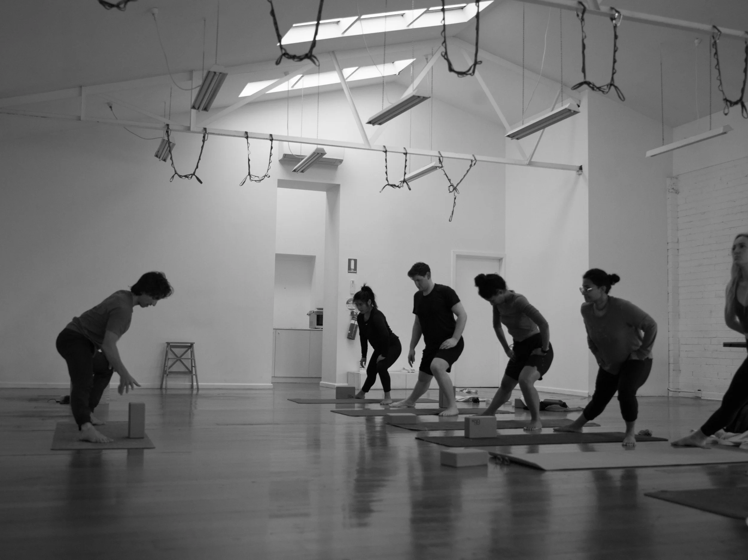Dynamic Neuromuscular Stability Strength training class developing postural alignment and controlled movement patterns.
