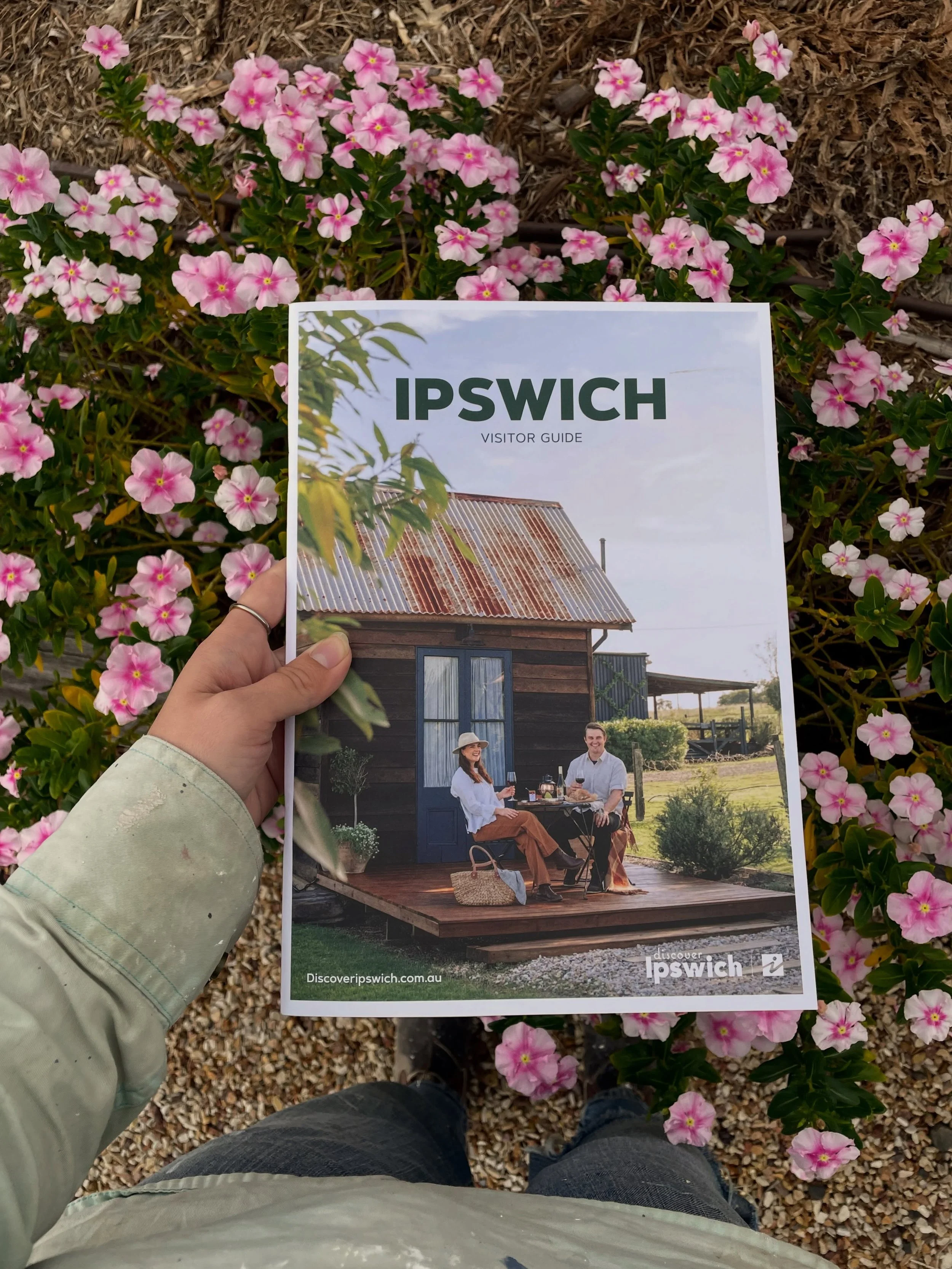 I think it&rsquo;s about time I added this to the grid! Last year we shot for the cover of this year&rsquo;s Ipswich Visitor Guide 📸 Who would have thought our cute little Outhouse would be on the cover of a tourism guide scattered all throughout so