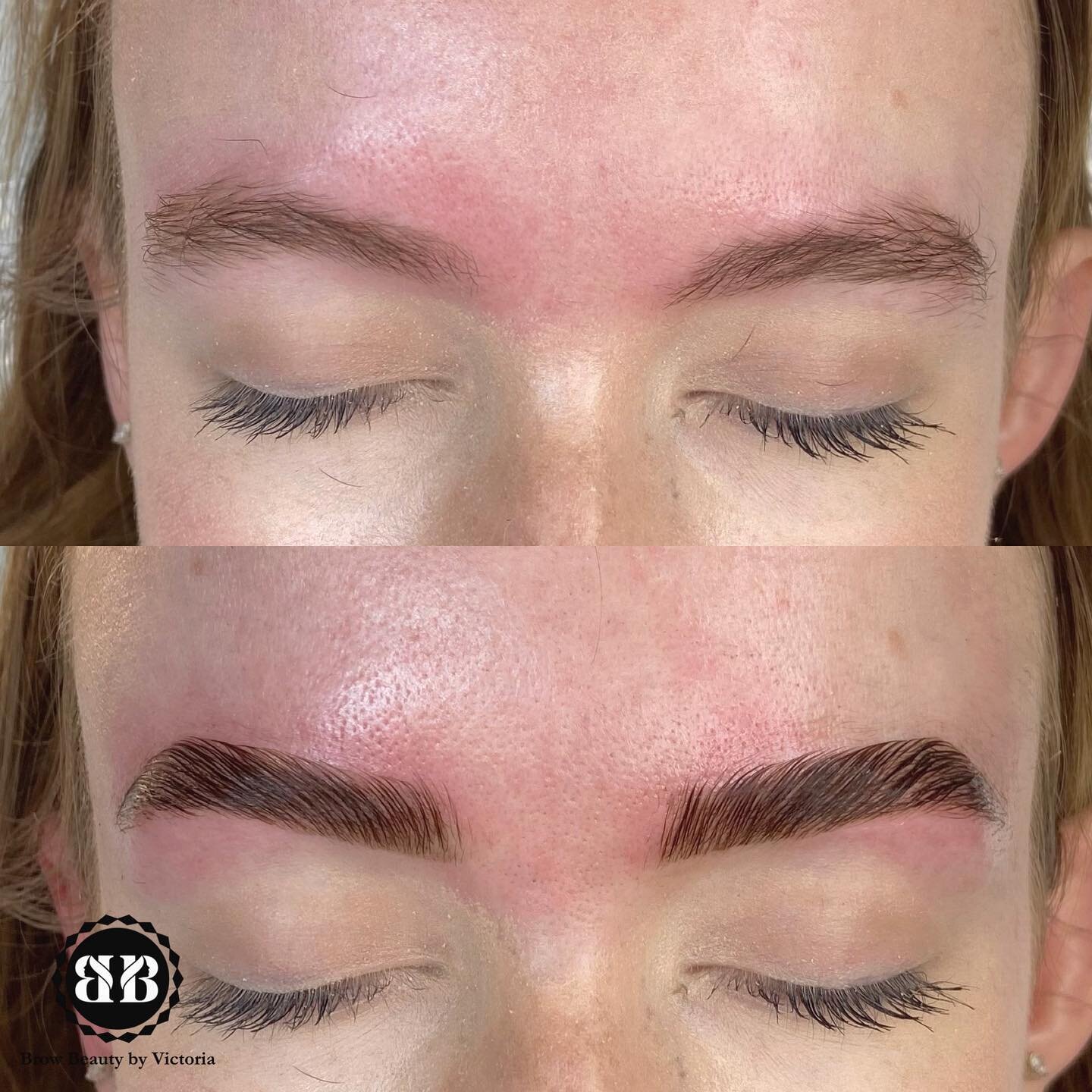 Brow lamination 🎇

Lamination allows your hairs to be manipulated. 
Tint makes your brows look bolder/darker.
Mapping is done and any hairs outside of the shape mapped are removed to reshape your brows in a manner that is most complementary to your 