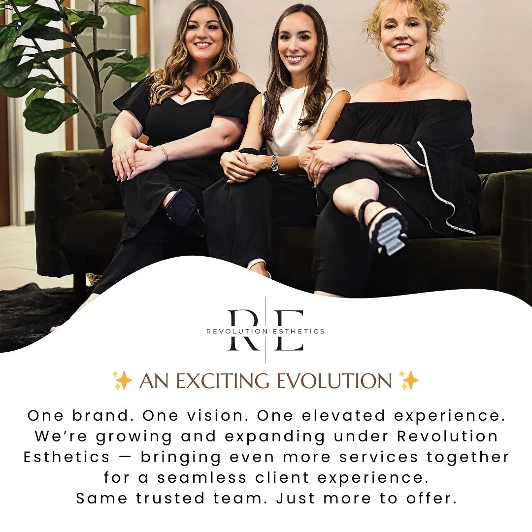 ✨ An exciting evolution ✨

We&rsquo;re growing and expanding at Revolution Esthetics.

This next chapter allows us to offer even more results-driven treatments while creating a more seamless, elevated experience for our clients &mdash; all under one 