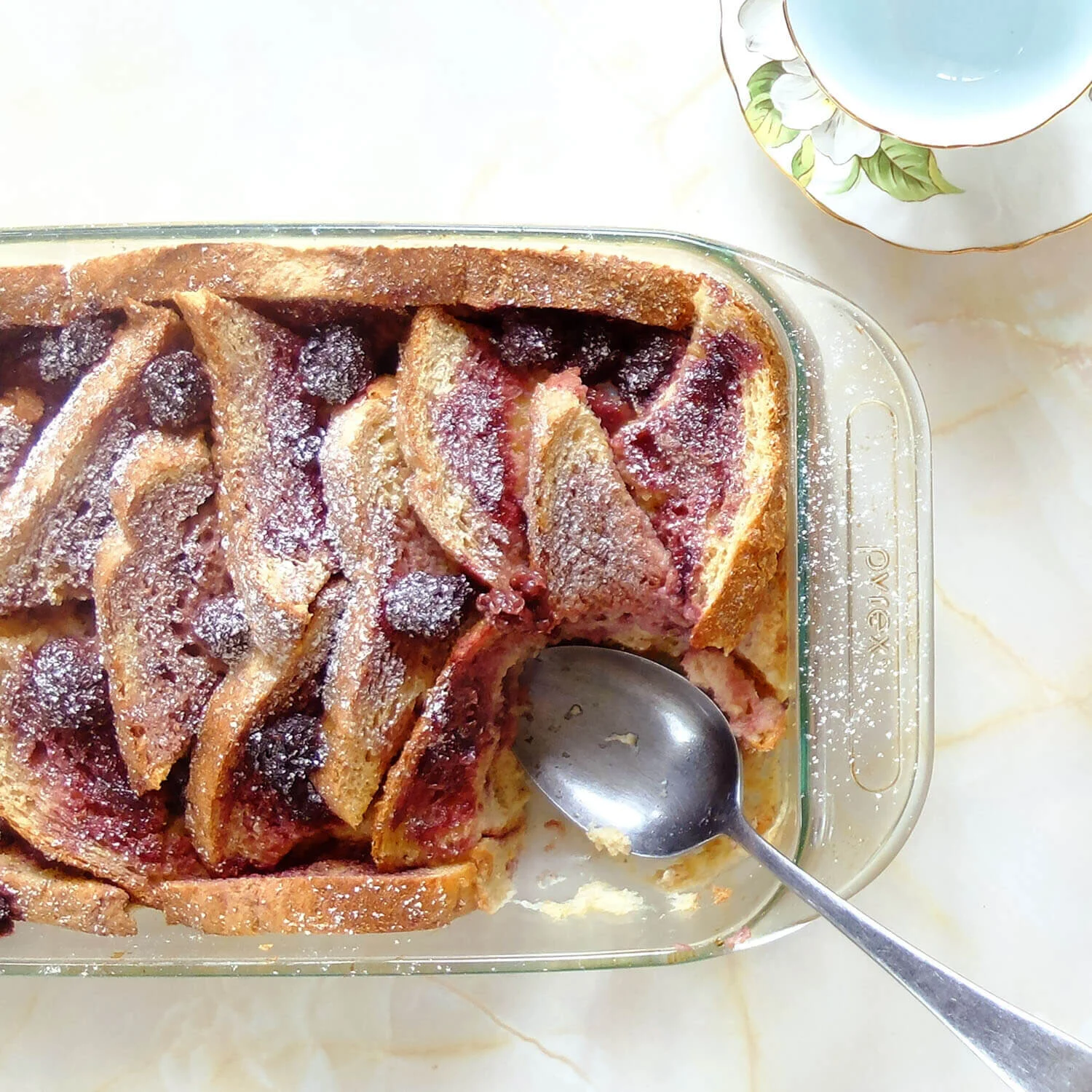 Bread and Butter Blackberry Pudding Recipe