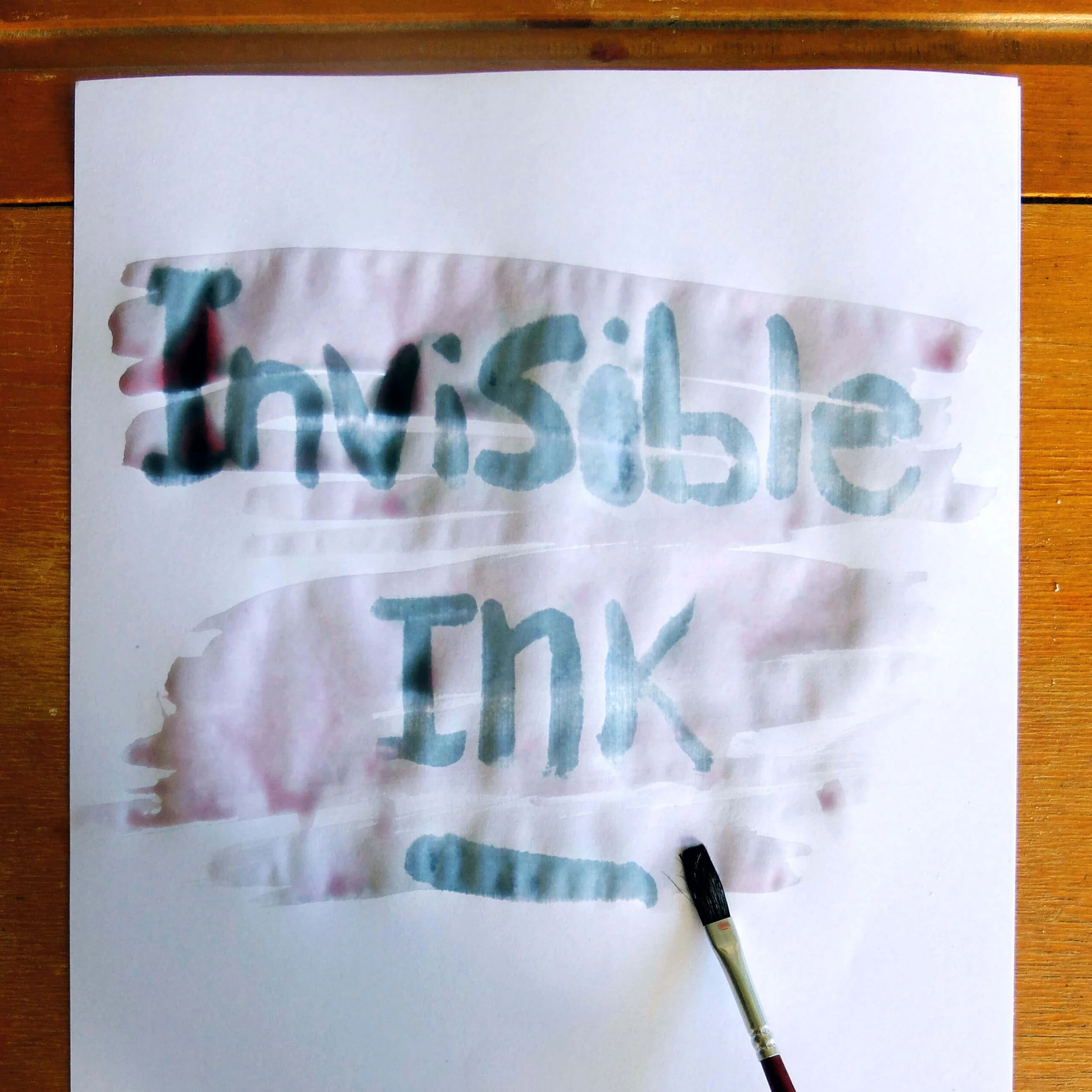 Homemade Invisible Ink Experiment
