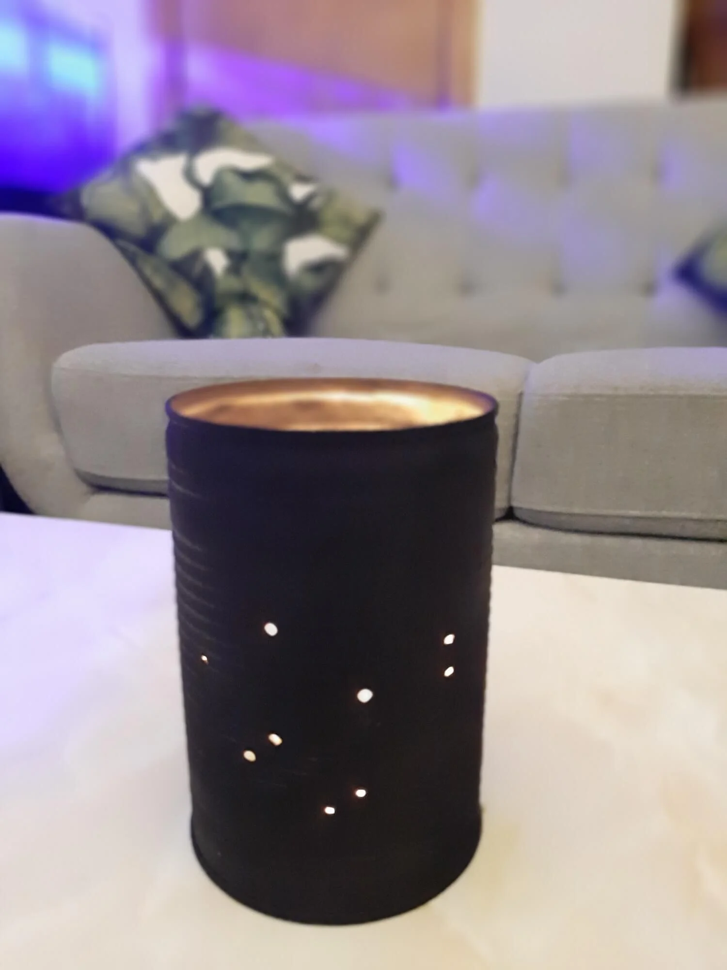Make a Starry Night Candle Holder