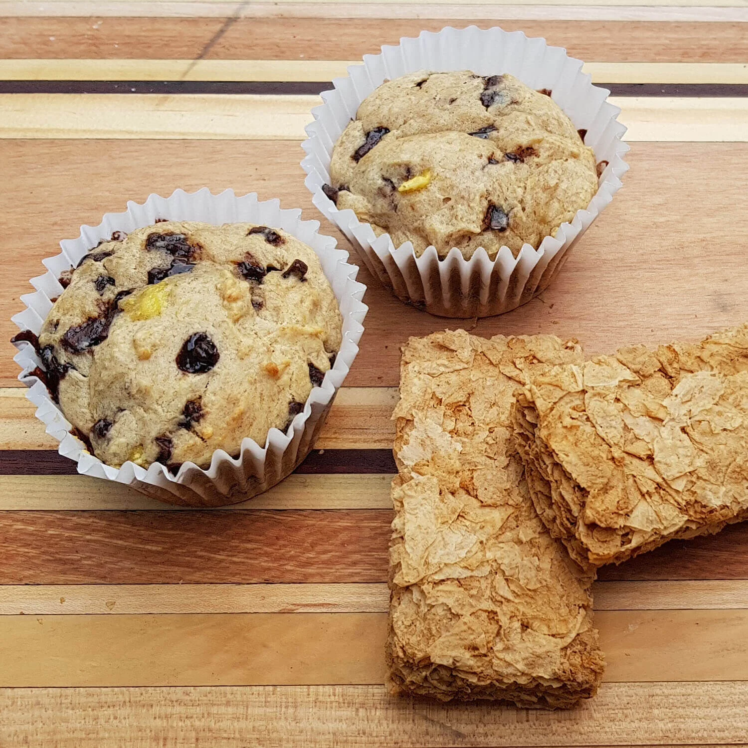 Weetbix, Banana, Choc Chip Muffins Recipe
