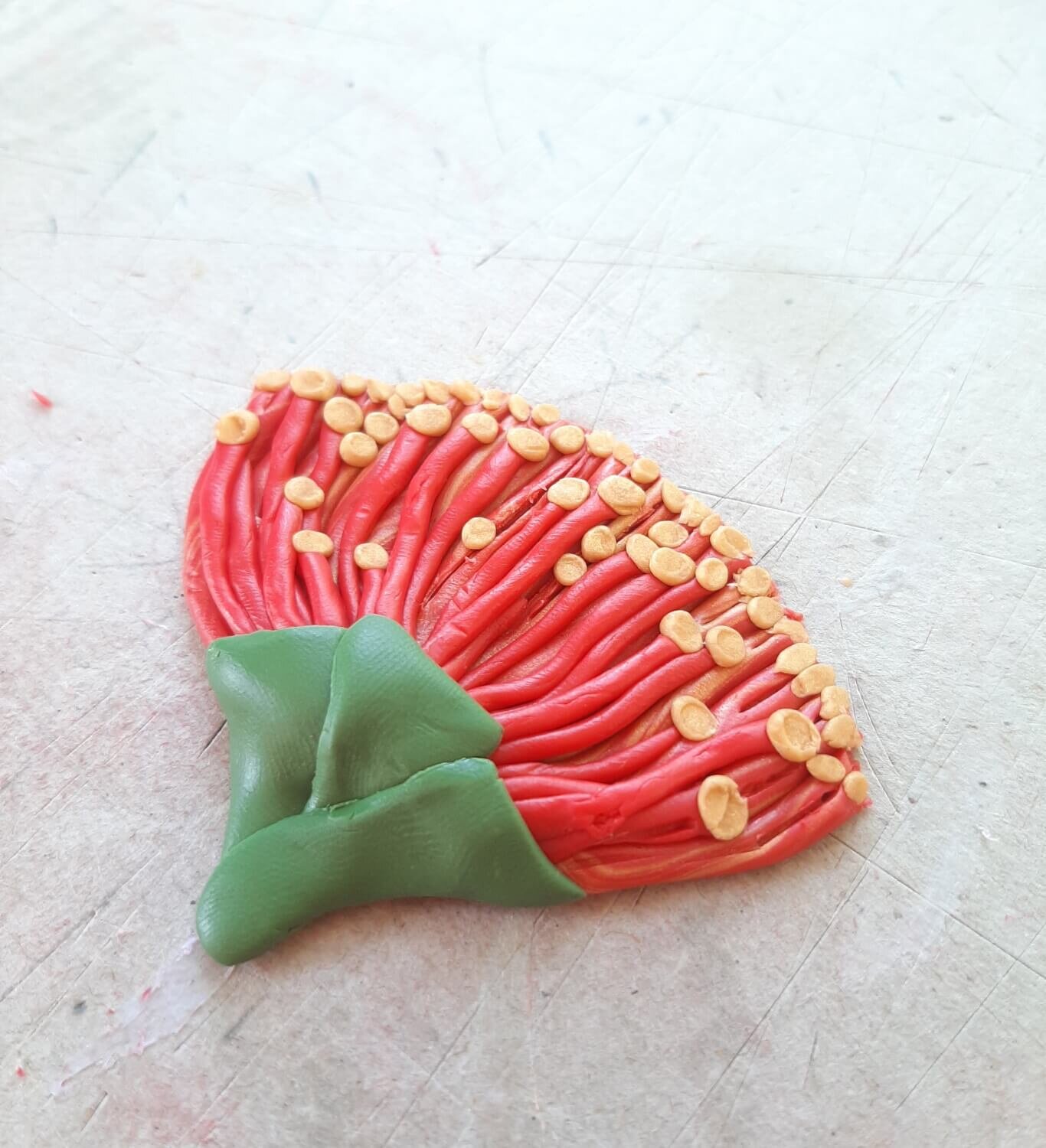 How to make a Pohutukawa ornament