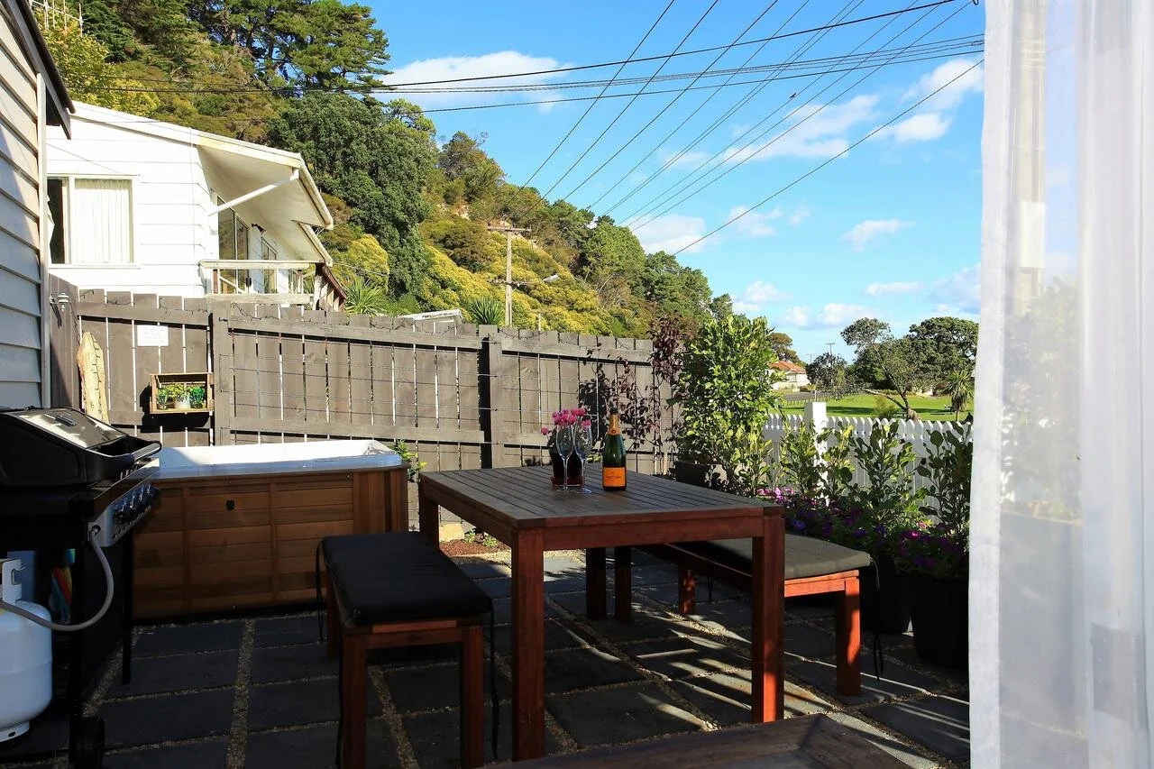 Outdoor seating and Private Spa