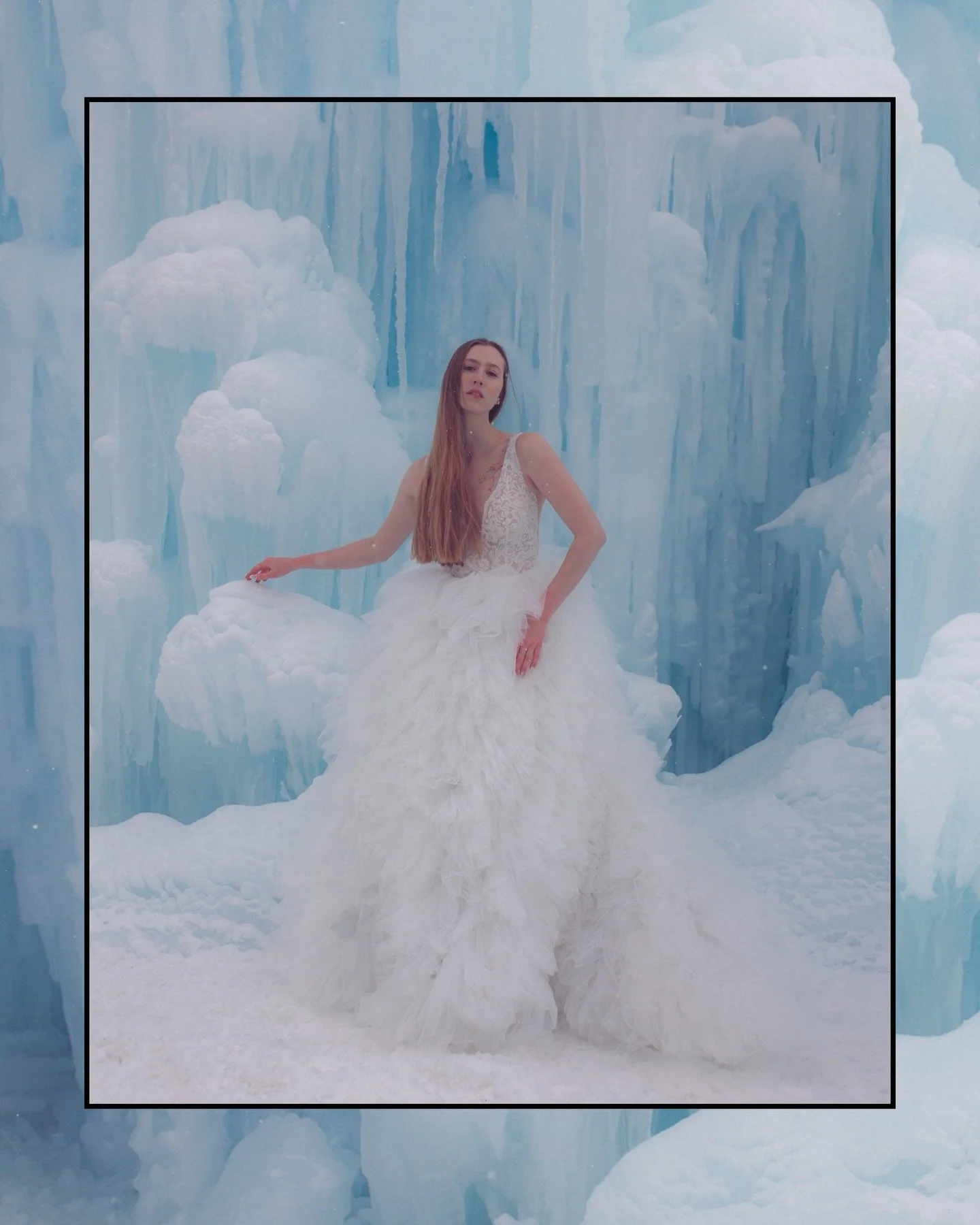 You&rsquo;re frozen, when your heart&rsquo;s not open&hellip; 
Appropriate post for today&rsquo;s weather in Boston

Also, today marks the 28th anniversary of &ldquo;Frozen&rdquo; by Madonna ❄️🥶

The beautiful @maria_prik in the Ice Castles in New H