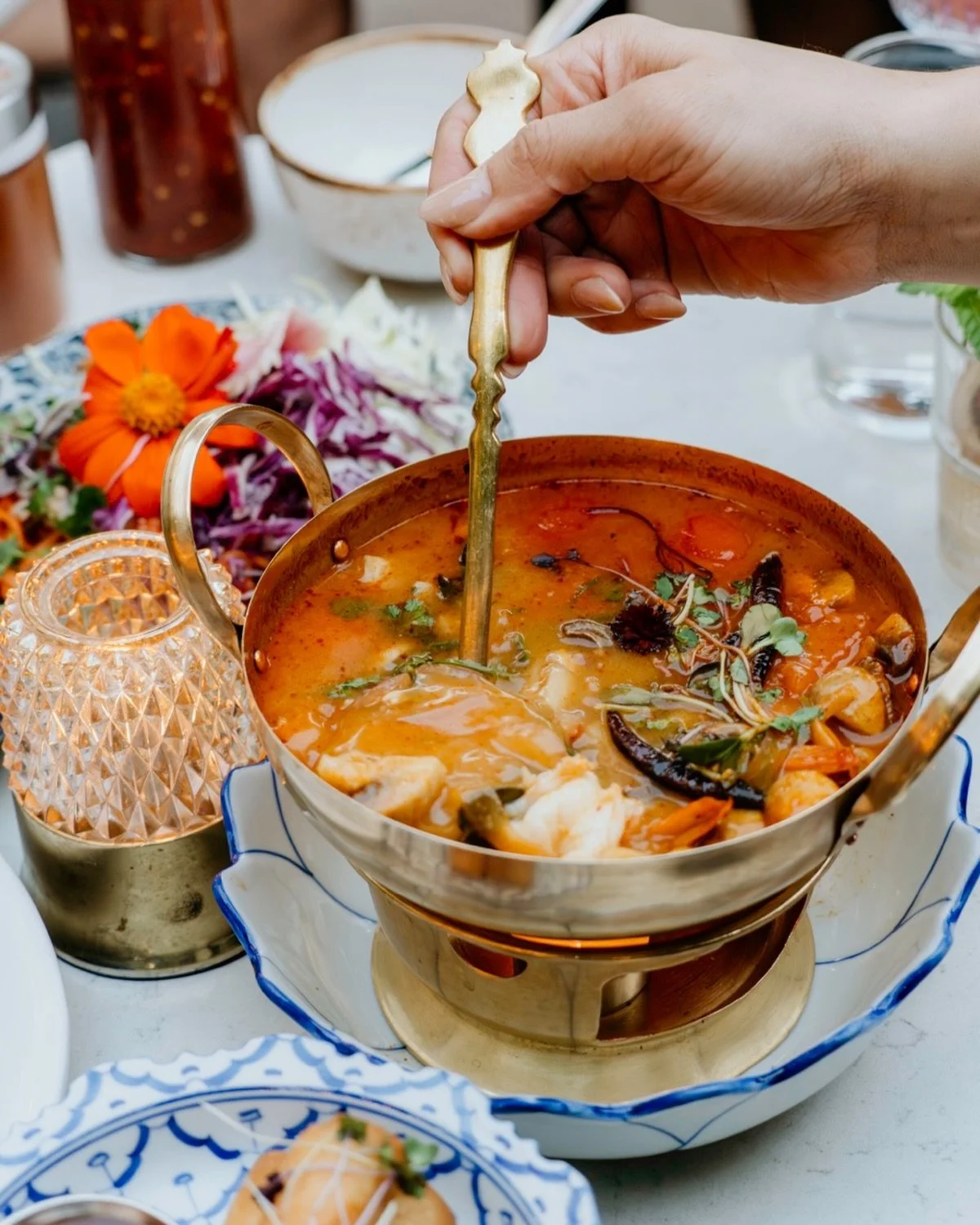 Soup all winter, always 🍲🔥

Tom Yum: hot, sour, and comforting in that very familiar way.

This is the kind of soup that&rsquo;s been cooked in family kitchens forever, built on herbs, balance, and care.

It warms you up, wakes you up, and tastes l