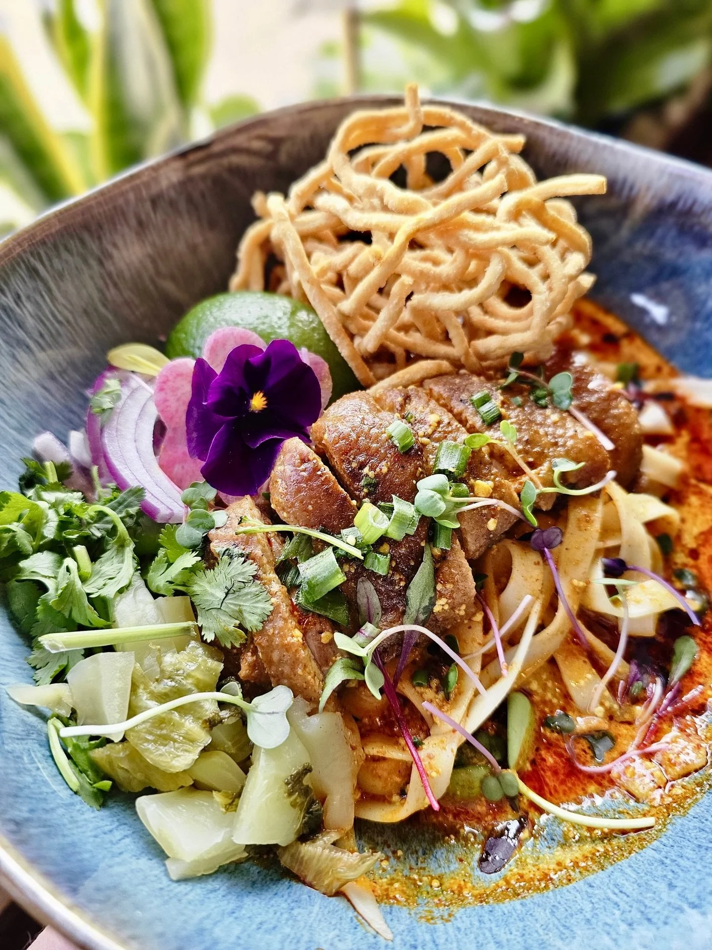 SUNDAY = DUCK DAY 🦆🔥

Duck. Duck. Khao Soi.
Because why behave on a Sunday?

Featuring @mapleleaffarms duck in our rich, Northern Thai 🇹🇭 coconut curry noodle soup &mdash; crispy skin, tender meat, golden broth, noodles for days.

If you were &ld