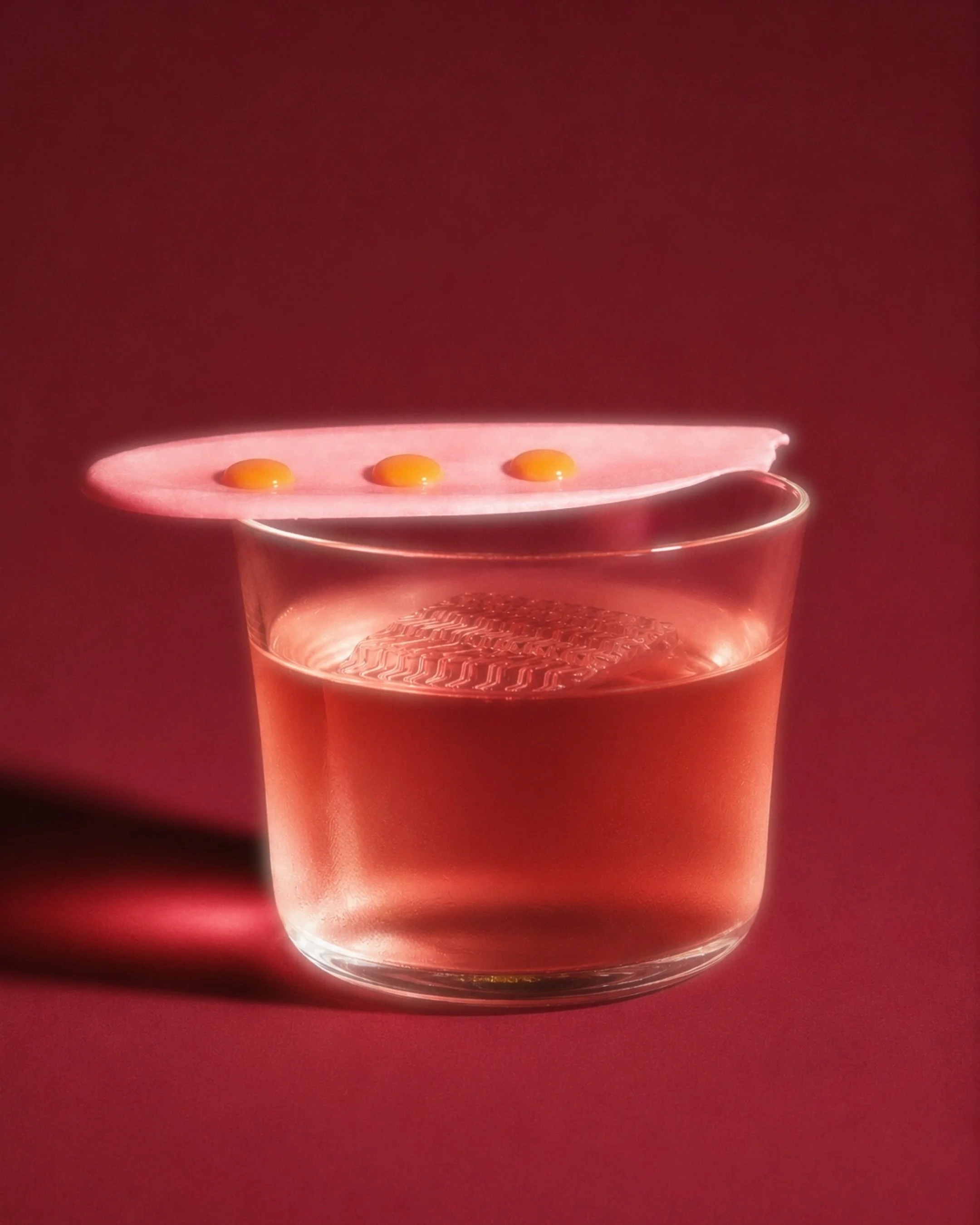 ❤️ Roses are red. Rubies are too.
This cocktail might just steal your heart before your date does.

Meet RUBY by Taelor Carmine @thaitae 💖 Our luxurious take on a Clover Club meets Pornstar Martini, finished with a ruby chocolate swoosh and tropical