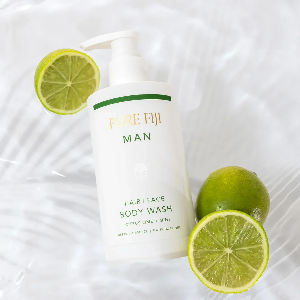 Pure Fiji MEN Hair Face& Body Wash 280ml