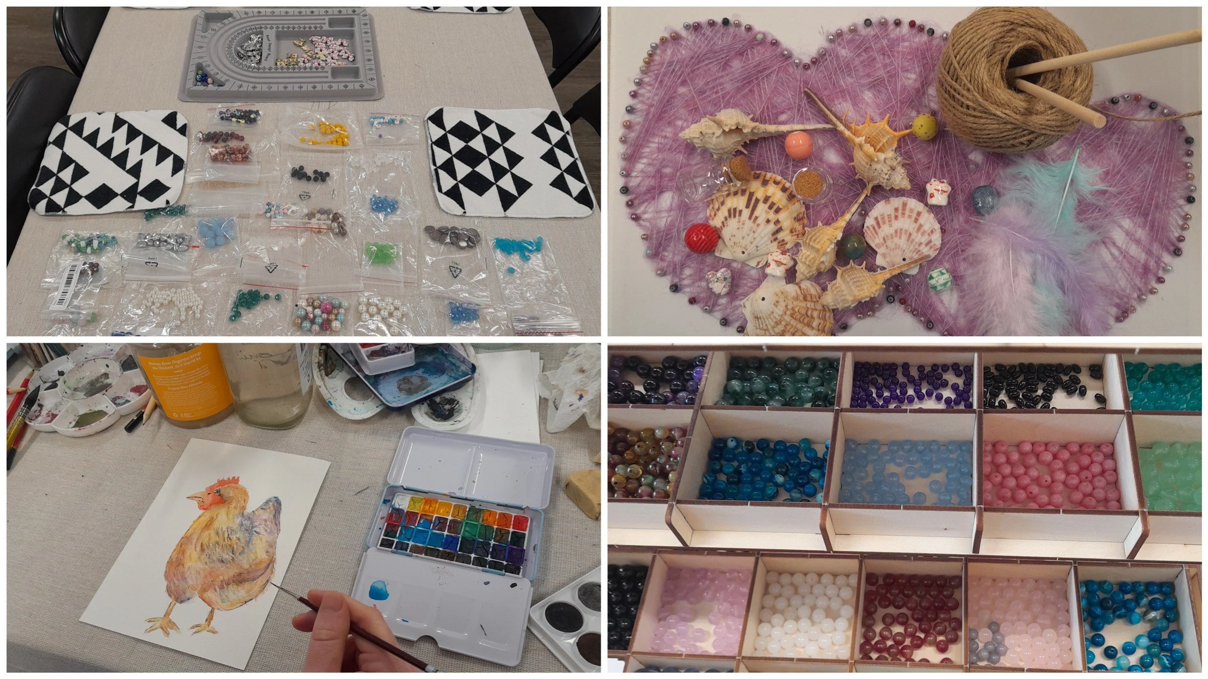 parties at june's art studio, ashburton