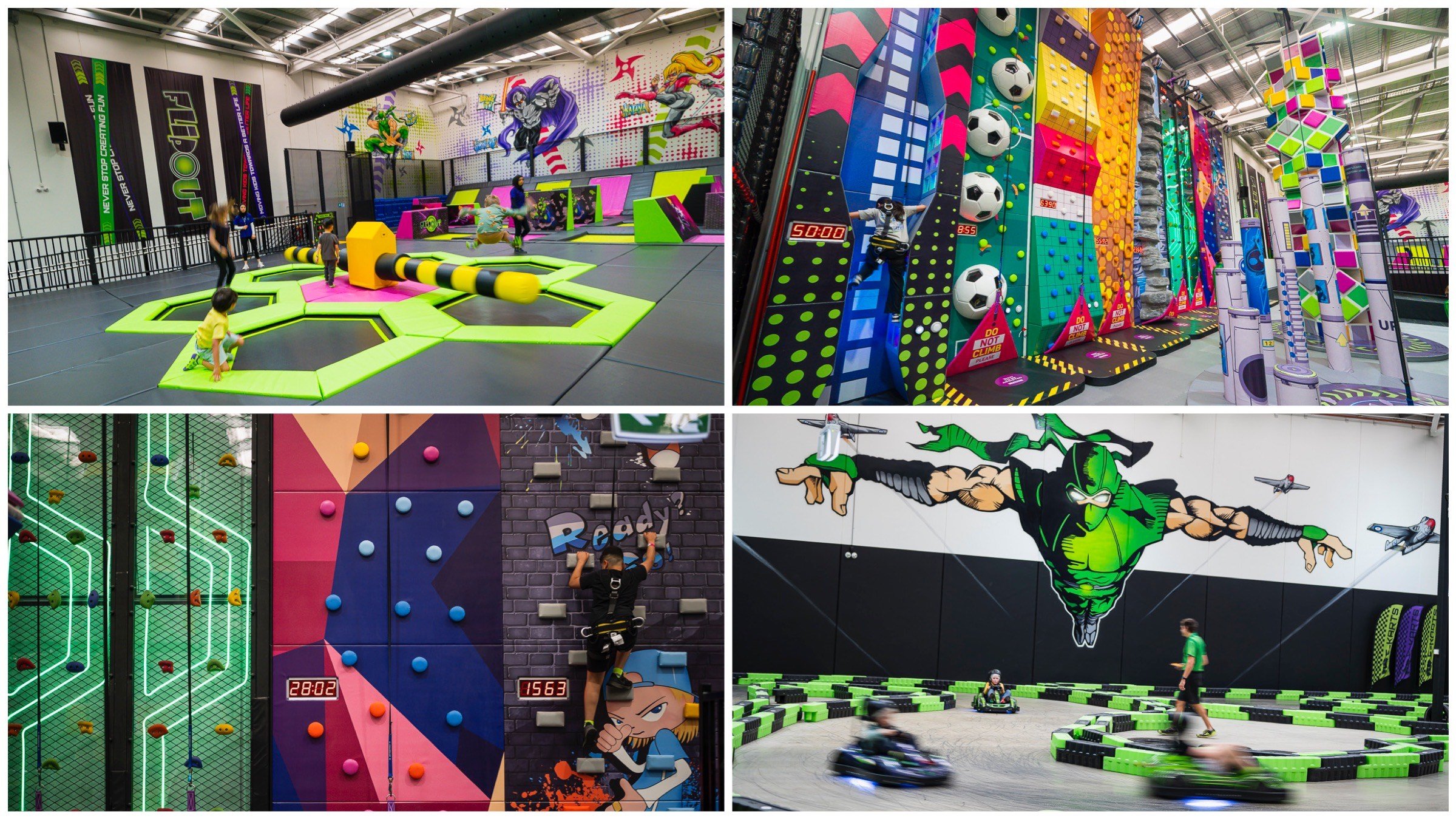 parties at flip out, braybrook